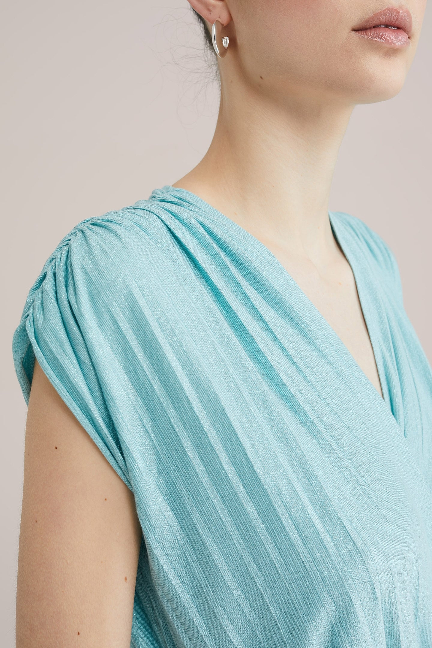 DRESS MID LENGTH ICE BLUE 5