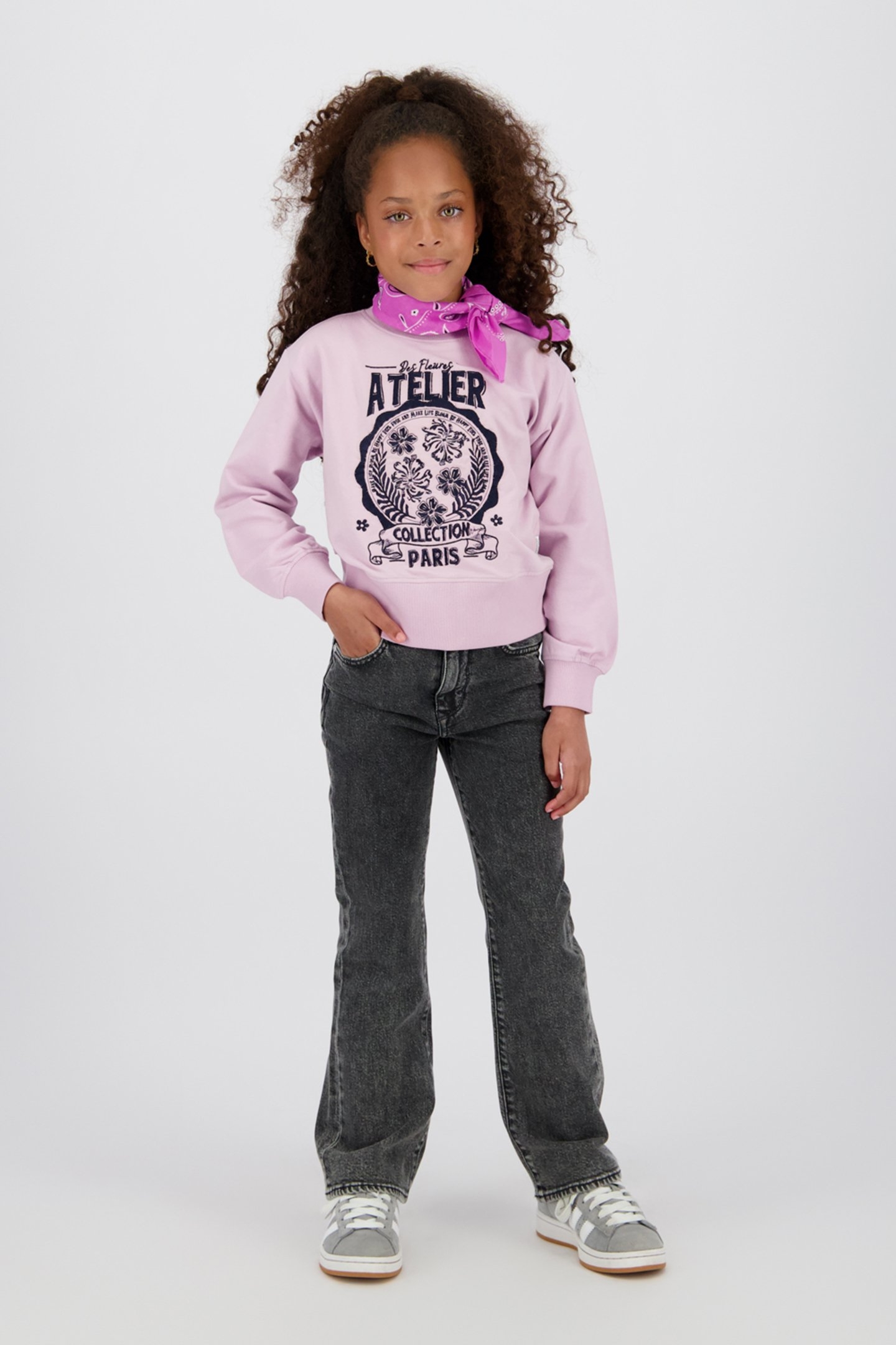 GIRLS CARLICE JEANS DARK GREY VINTAGE 1