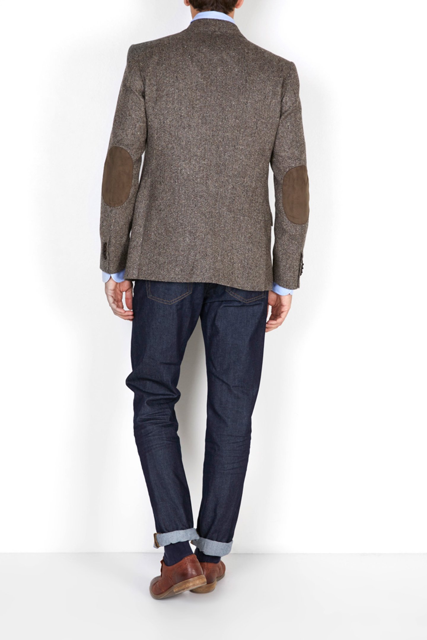 2 BTN FLAP PKT BLAZER BROWN 2