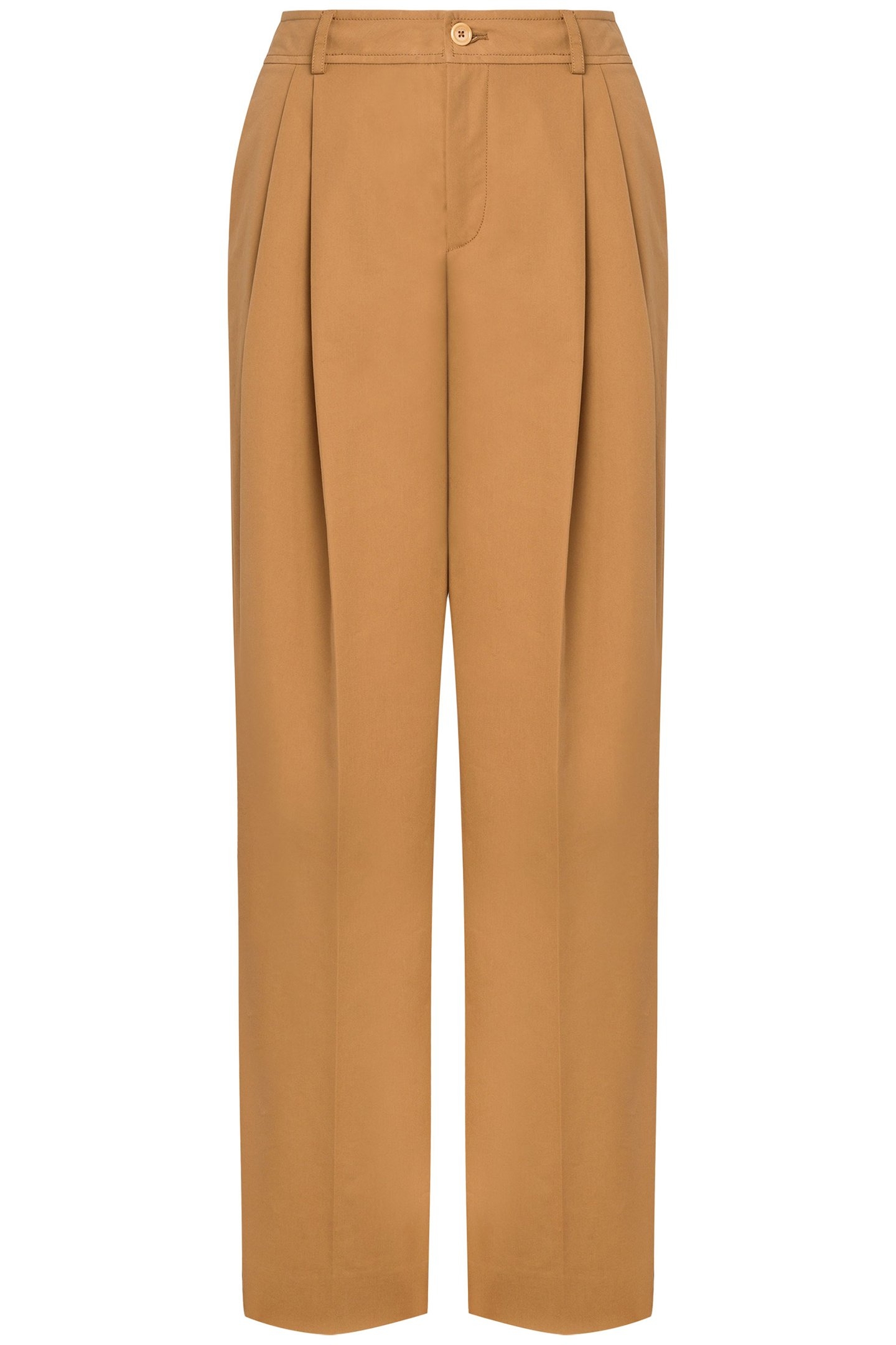 TROUSERS WITH PLEATS BROWN 3