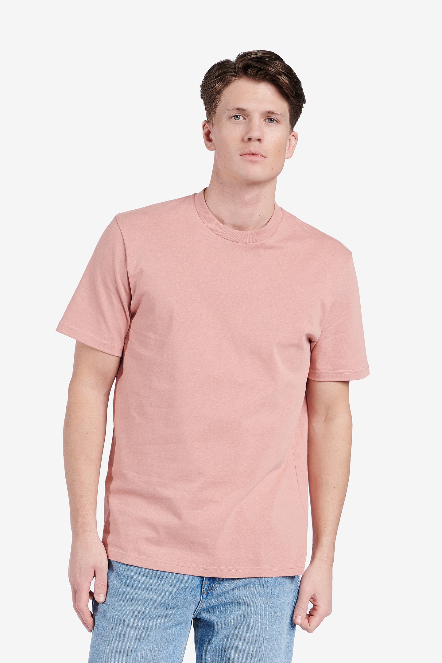 TEE MIDWEIGHT ORGANIC COTTON DARK PINK 1
