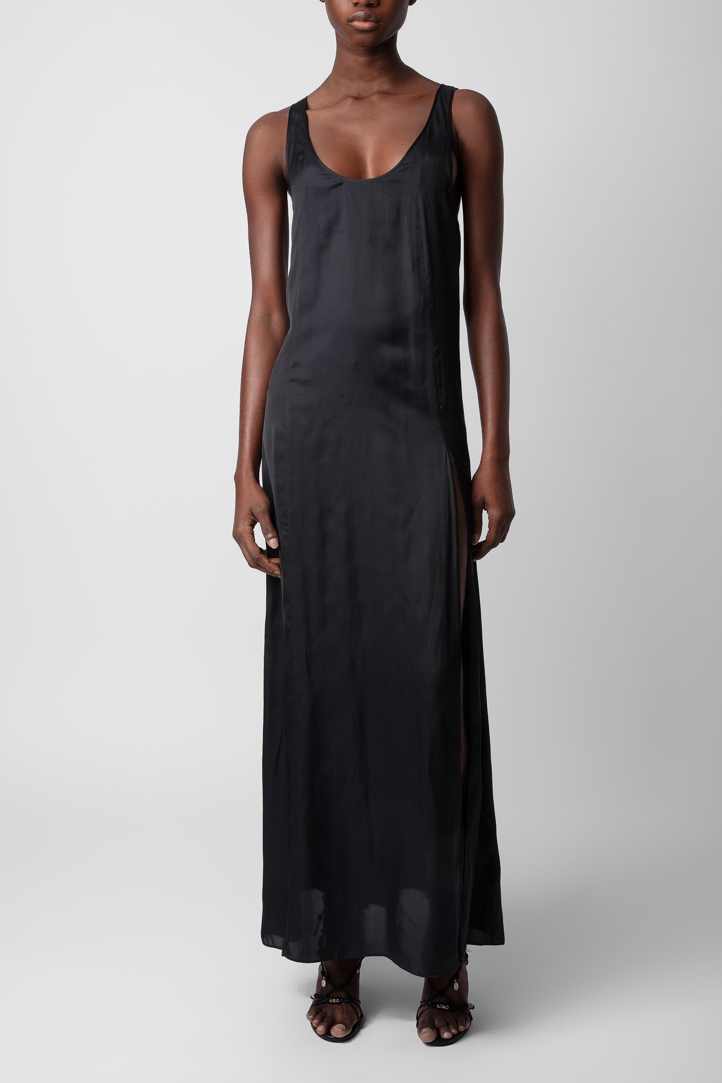 RARYS SATIN DRESS NOIR 1