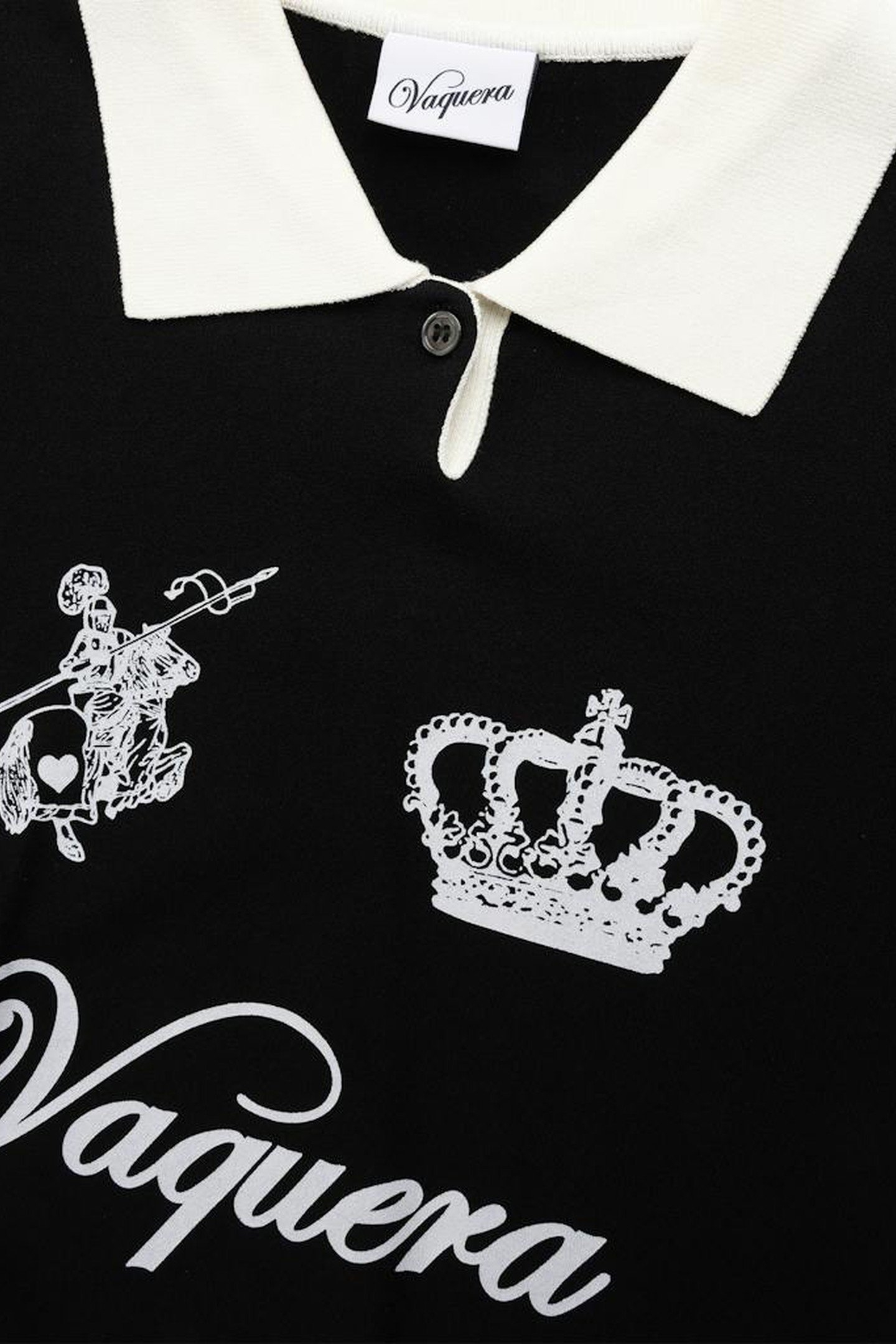 VAQUERA – WOMEN'S POLO BLACK 3