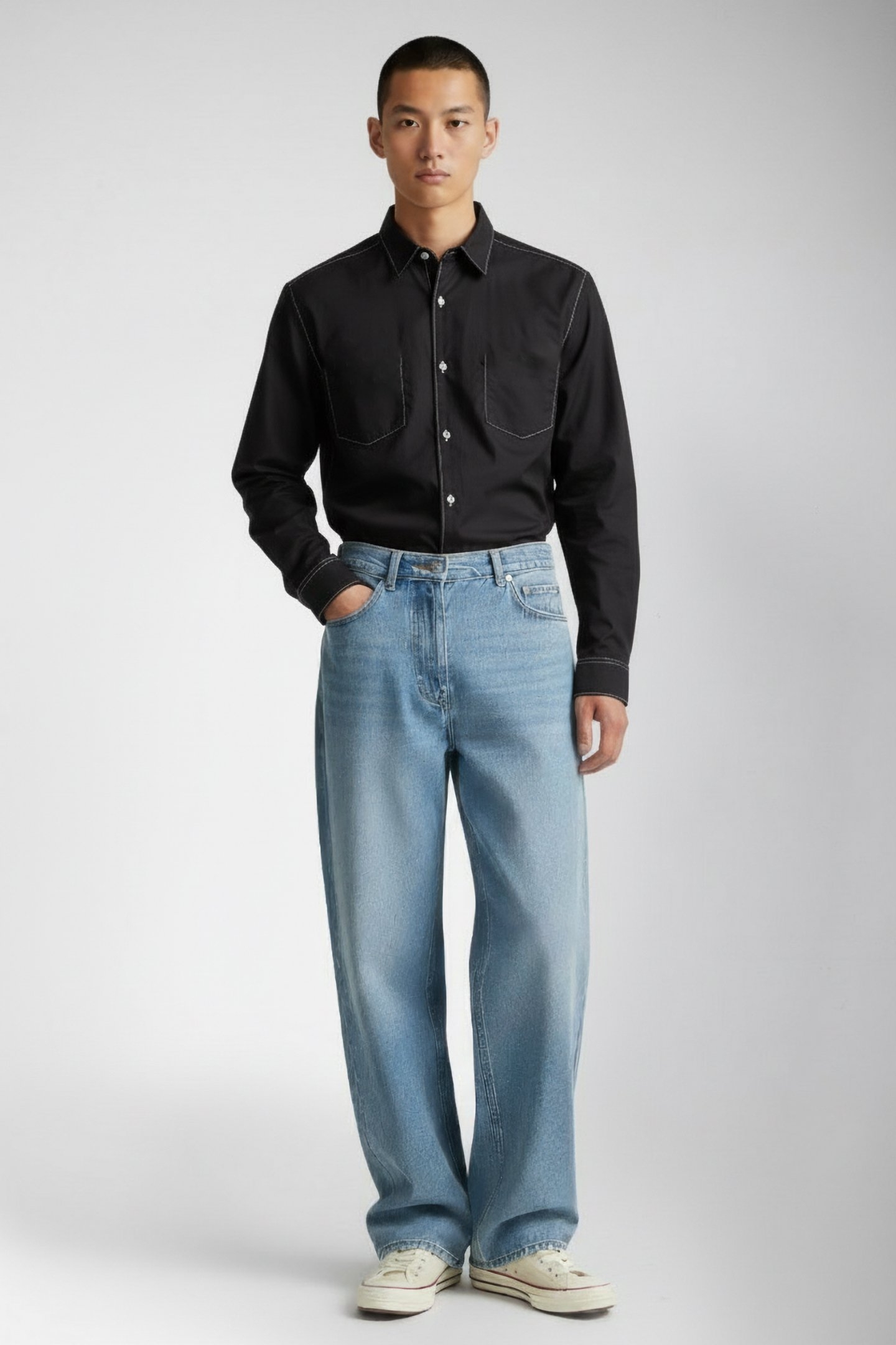 COMME DES GARÇONS HOMME – MEN'S SHIRT BLACK 1