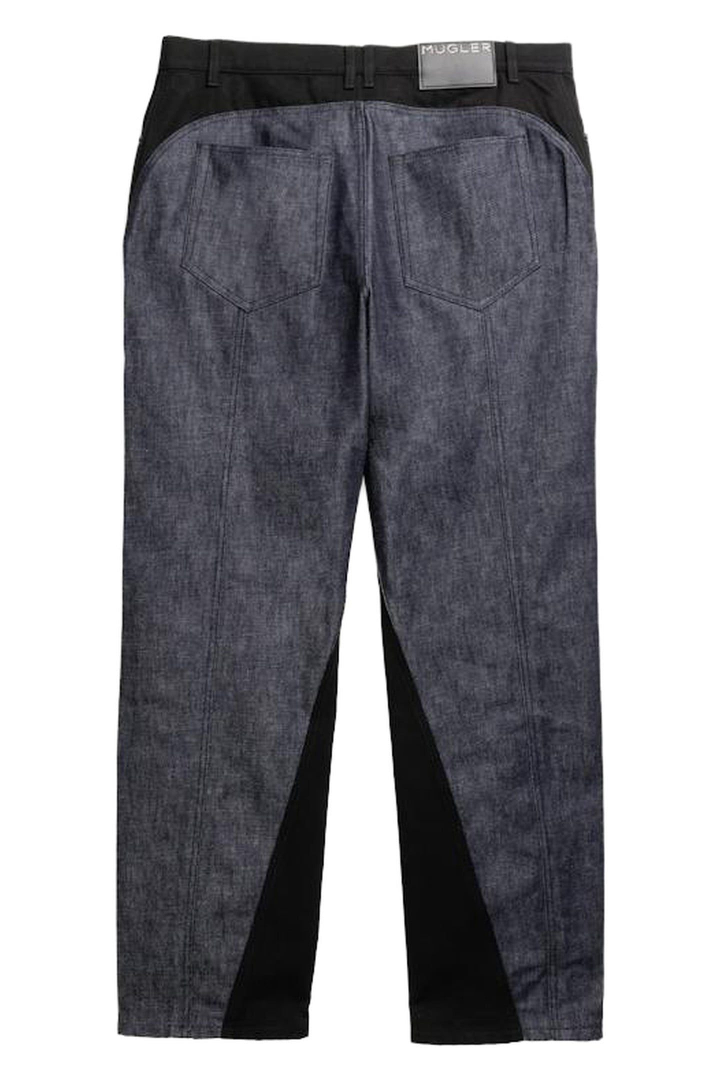 MUGLER – RAW BI-COLOR STRAIGHT LEG JEANS 2
