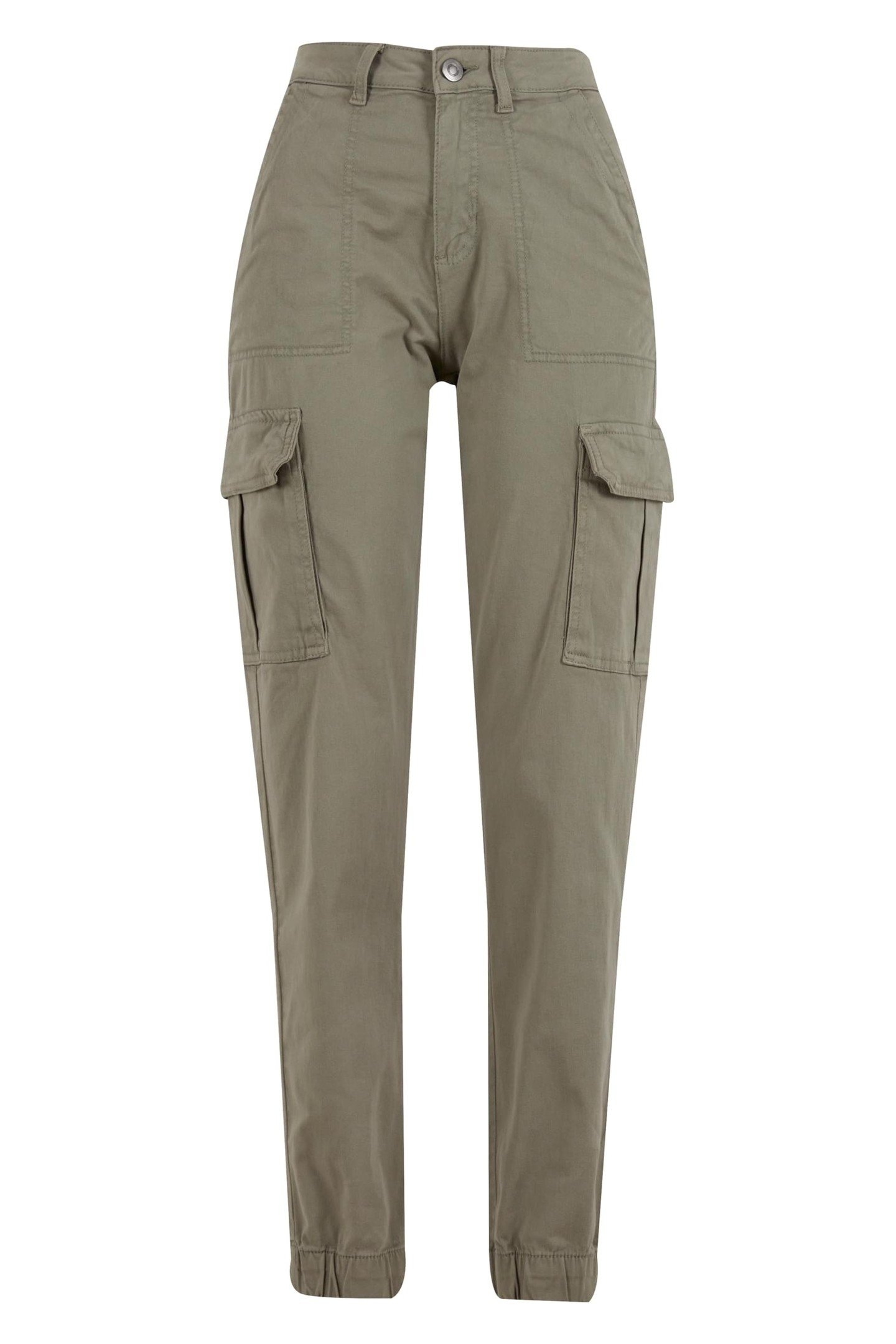 COTTON TWILL UTILITY PANTS PALEGREEN 1