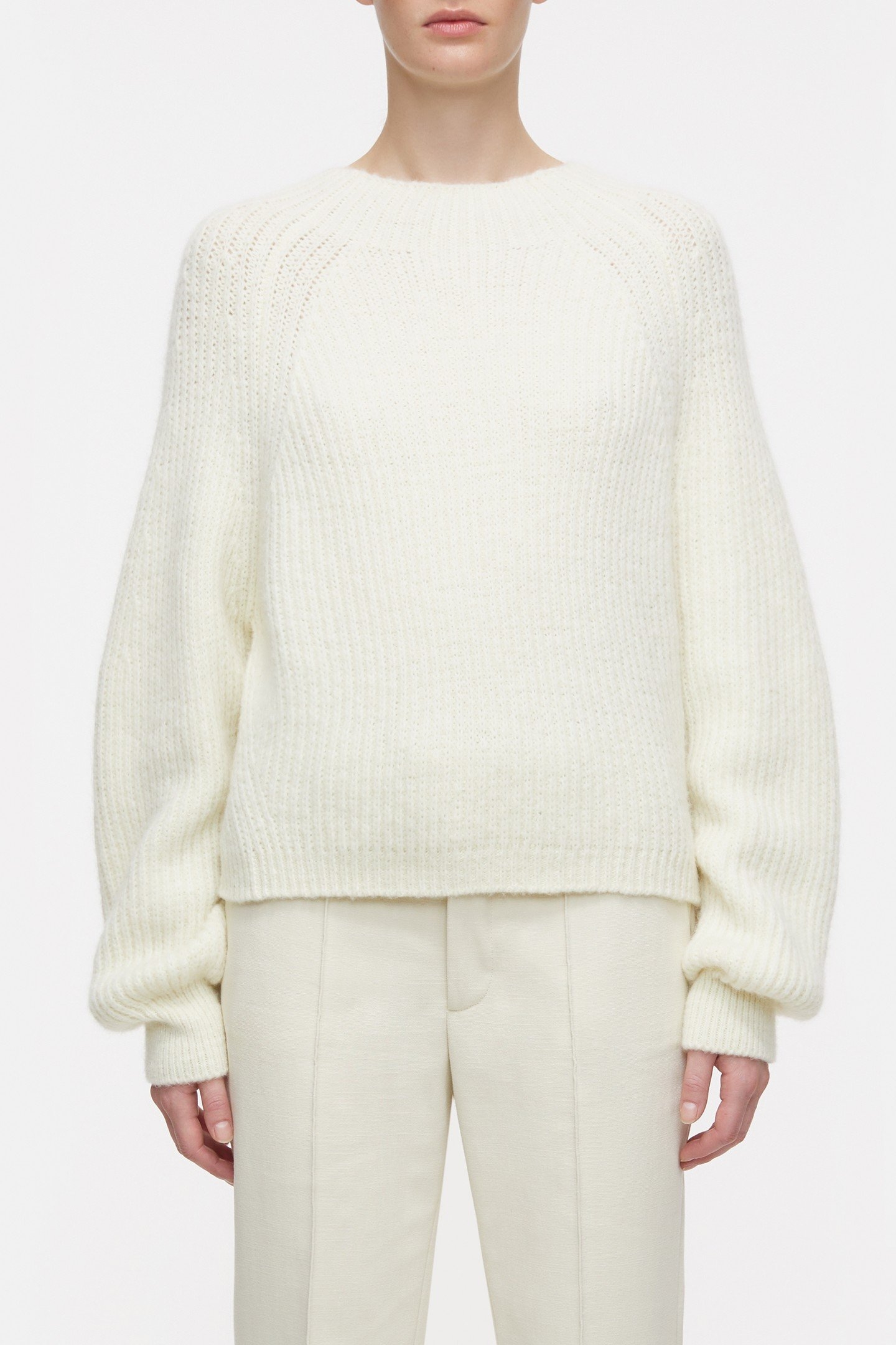 CROPPED LONG SLEEVE KNITS VANILLA 3