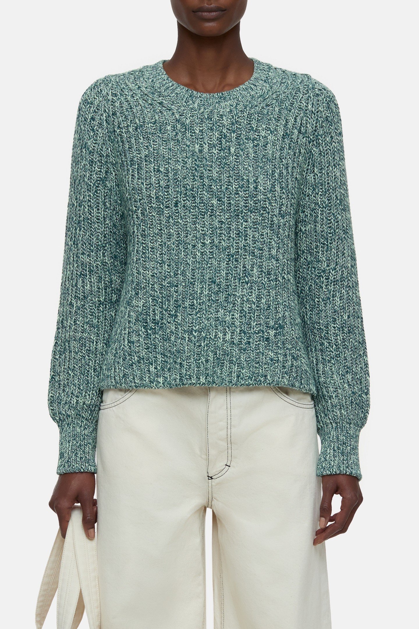 CREW NECK LONG SLEEVE KNITS MIDNIGHT LAKE 1