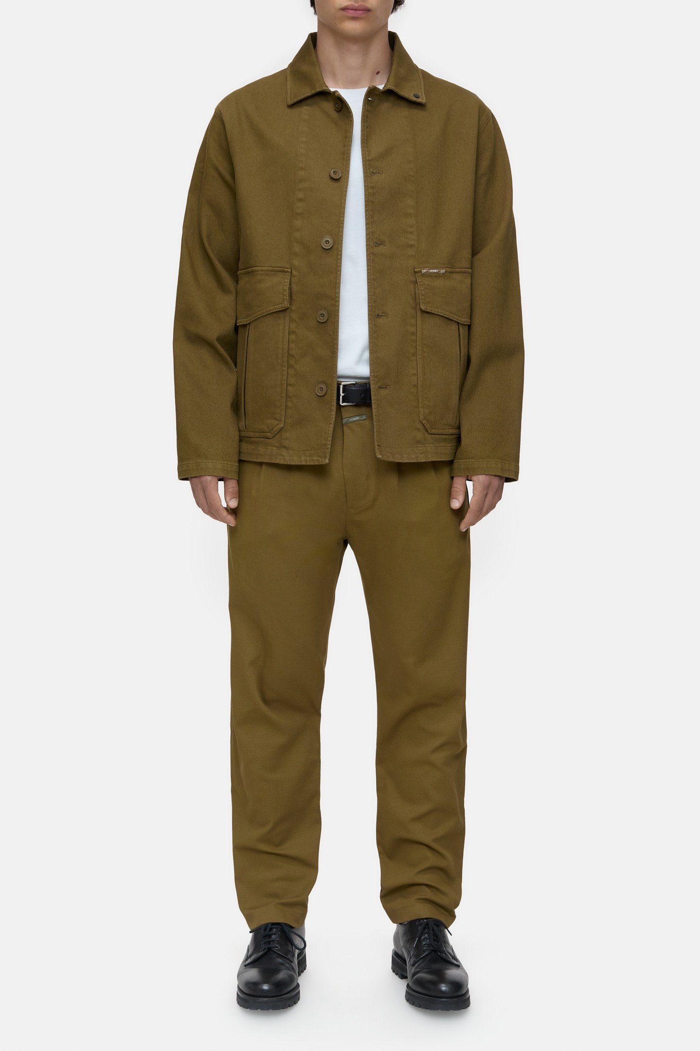 BERGEN TAPERED PANTS GOLDEN MOSS 4