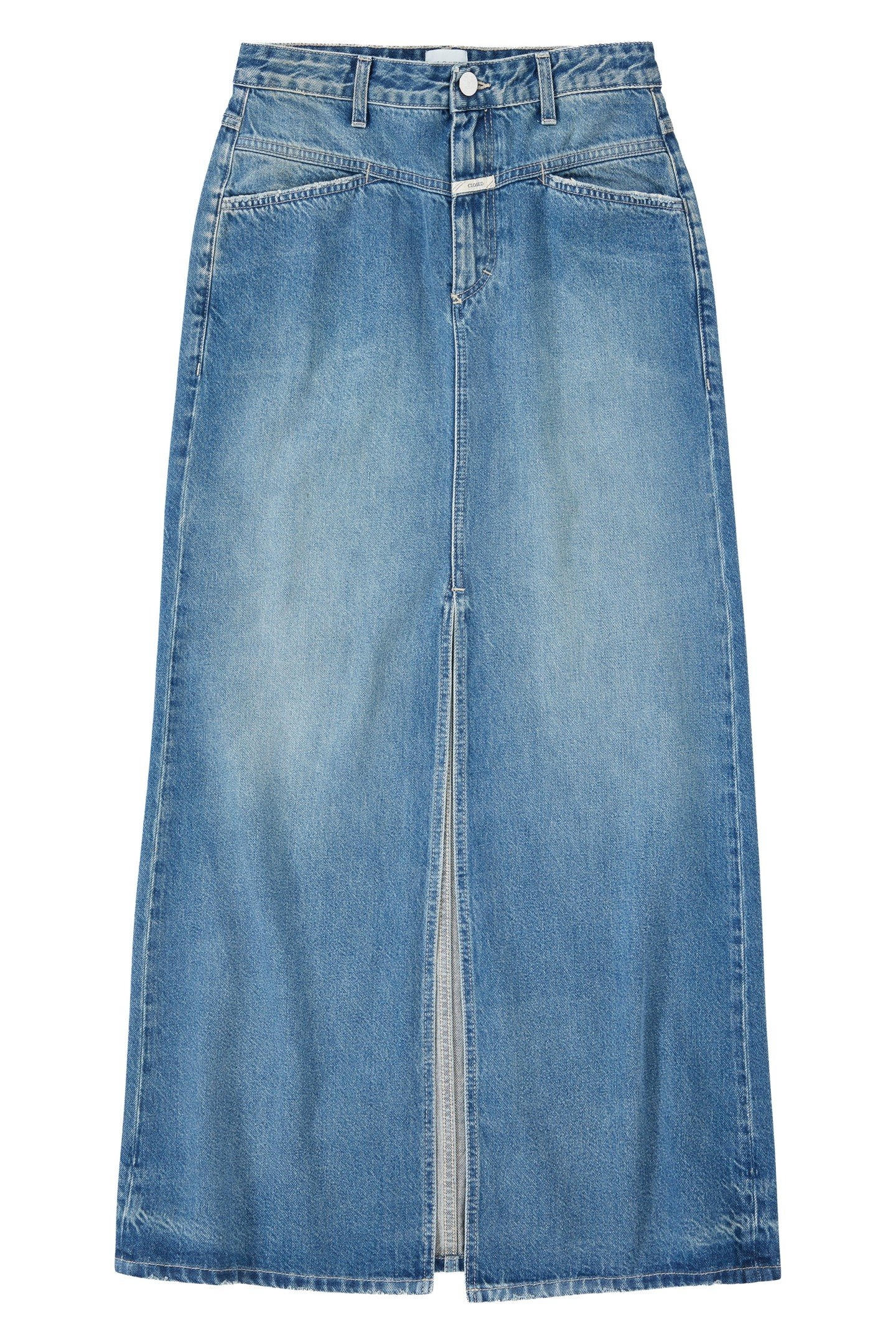 LONG X-POCKET SKIRT DARK BLUE 1