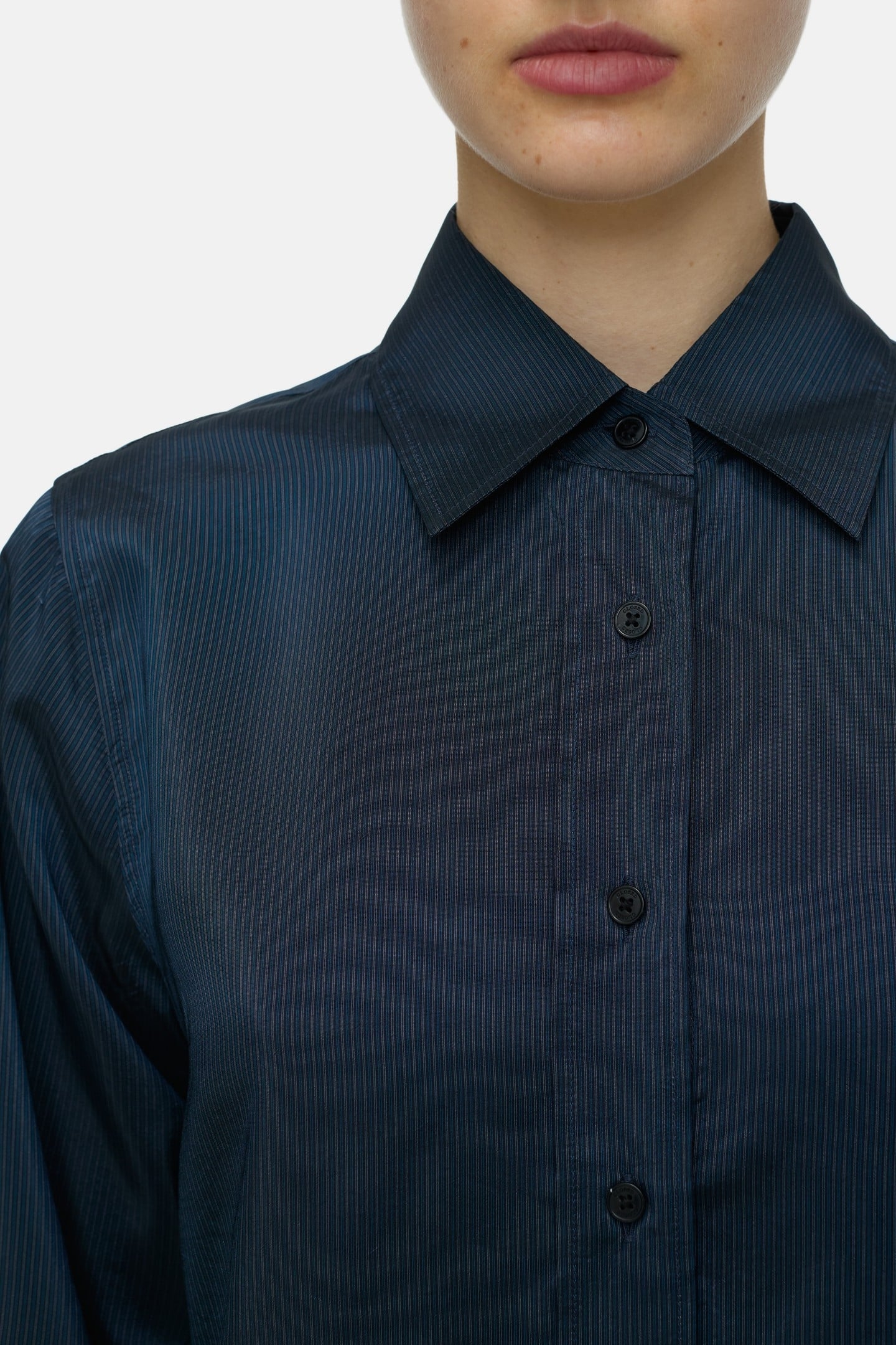 STRAIGHT FITTED SHIRT & BLOUSES SPACE BLUE 6