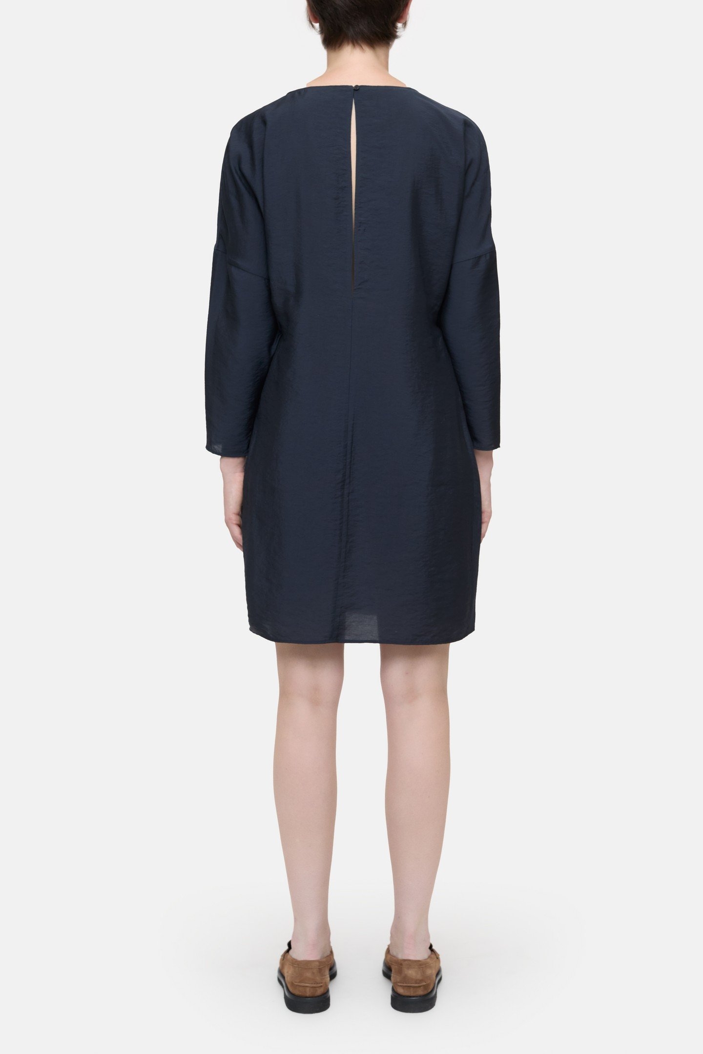 DRAPED DRESS BLACK 2