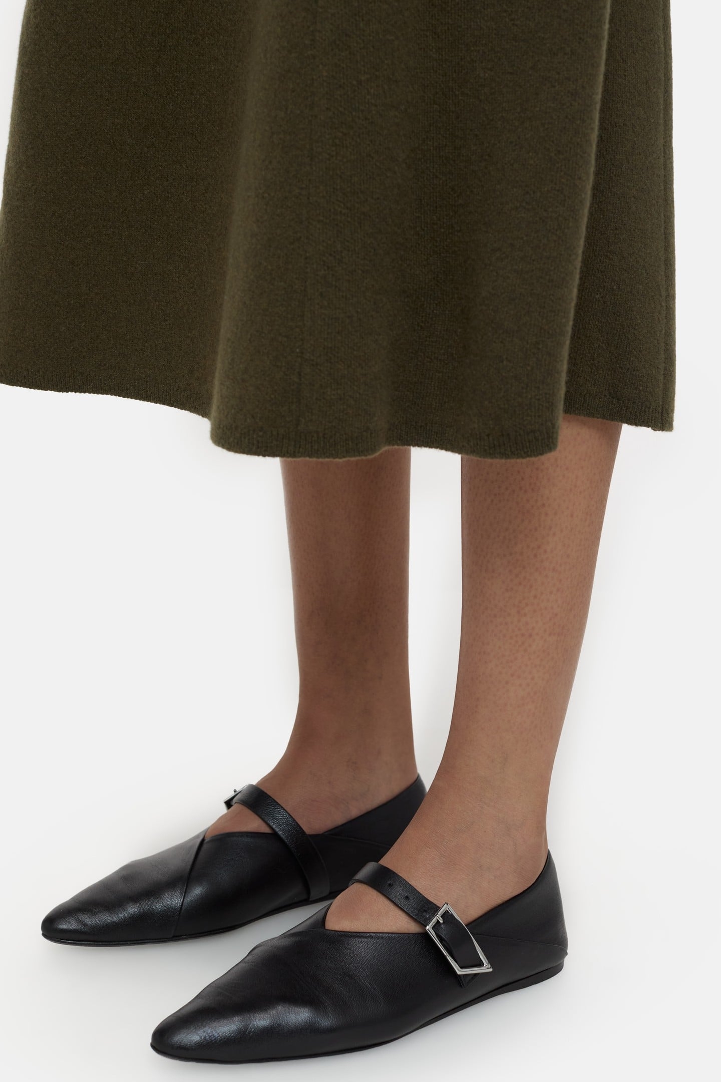 KNIT SKIRT A-LINE SKIRTS VER GREEN 4