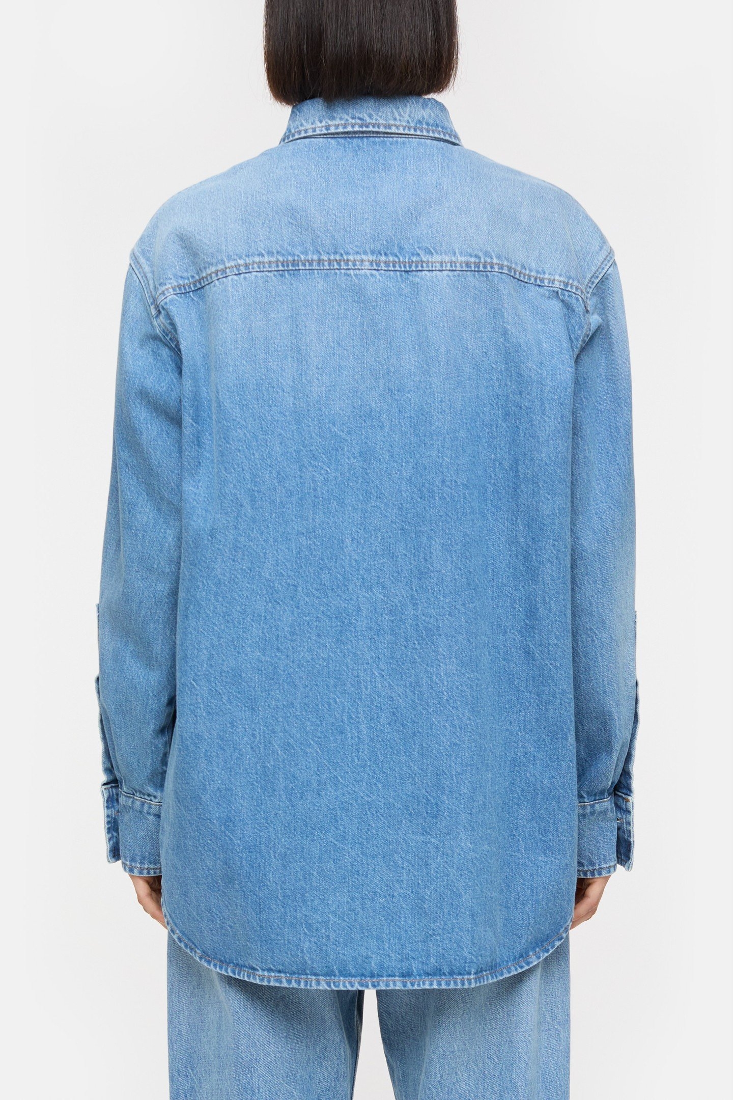 OVERSIZE SHIRT & BLOUSES MID BLUE 2