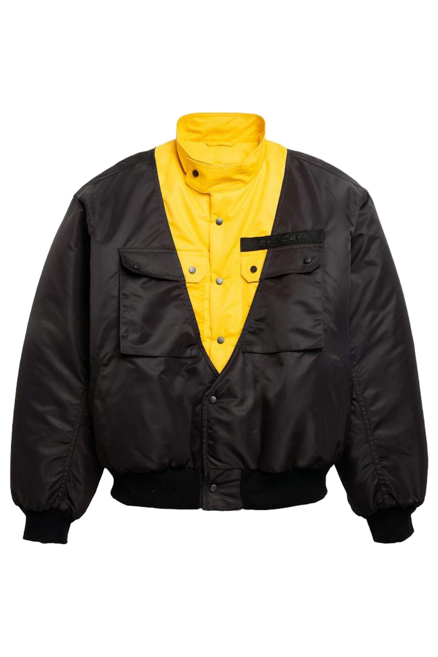 OLLY SHINDER – HYBRID WORLD SERVICE BOMBER JACKET BLACK 1