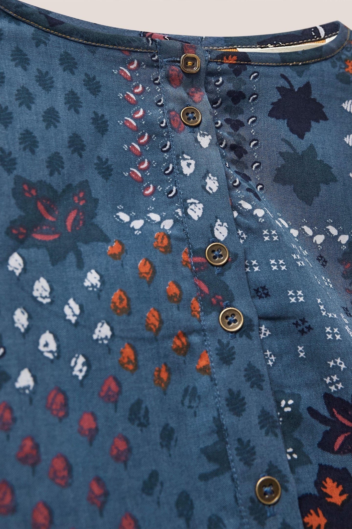 PIPER TENCEL TOP BLUE MULTI 4