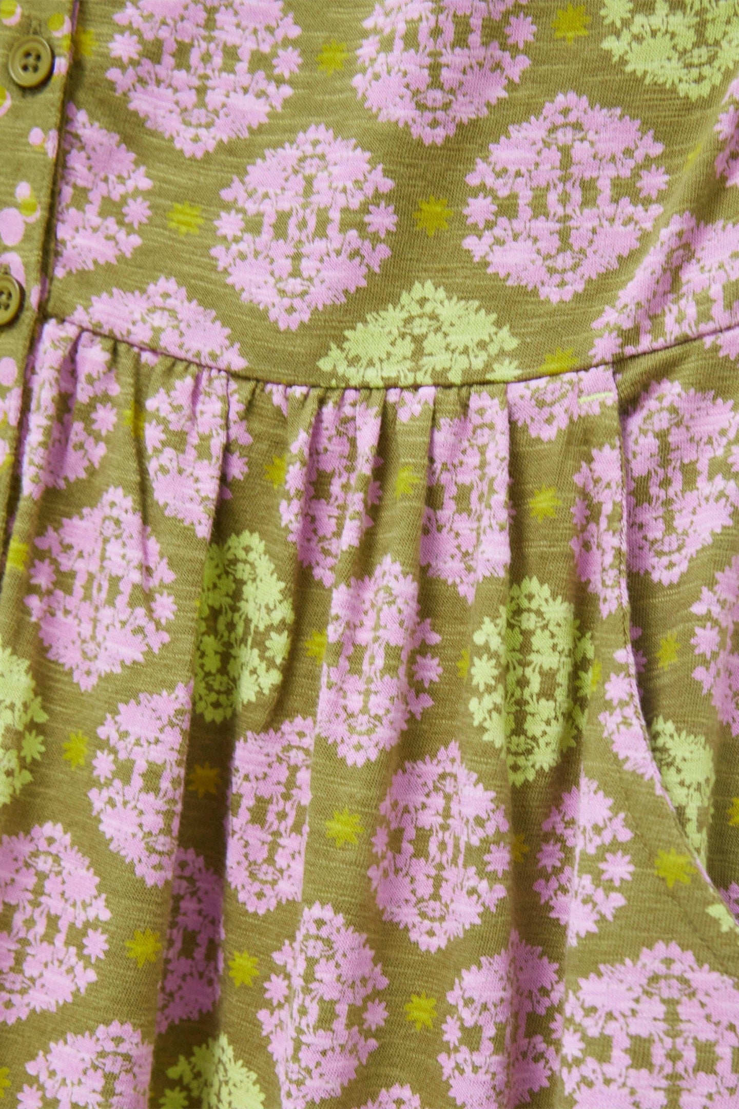 PEARL MIDI JERSEY DRESS GREEN MULTI 4