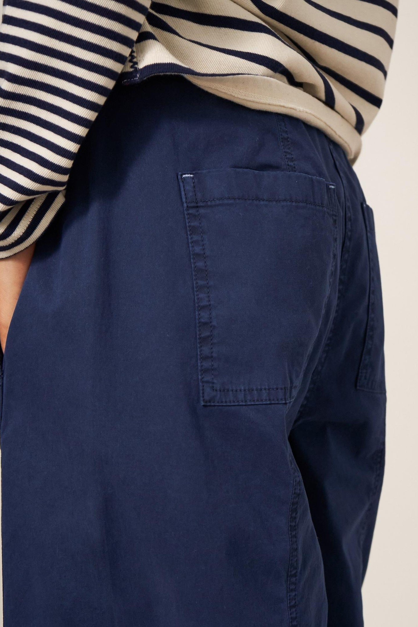 PAULETTE WIDE LEG TROUSER DARK NAVY 3