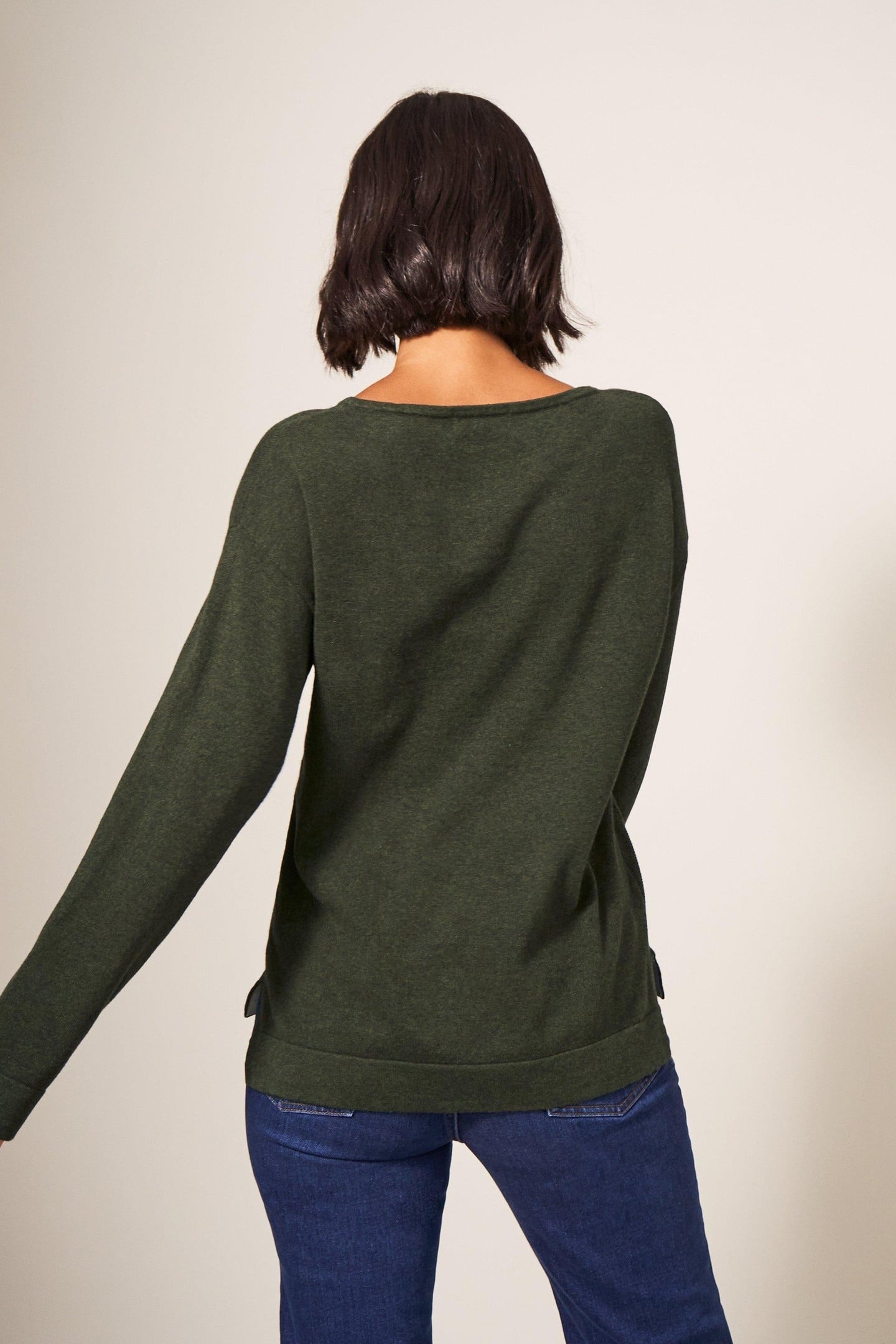 OPHIA JUMPER DARK GREEN 1