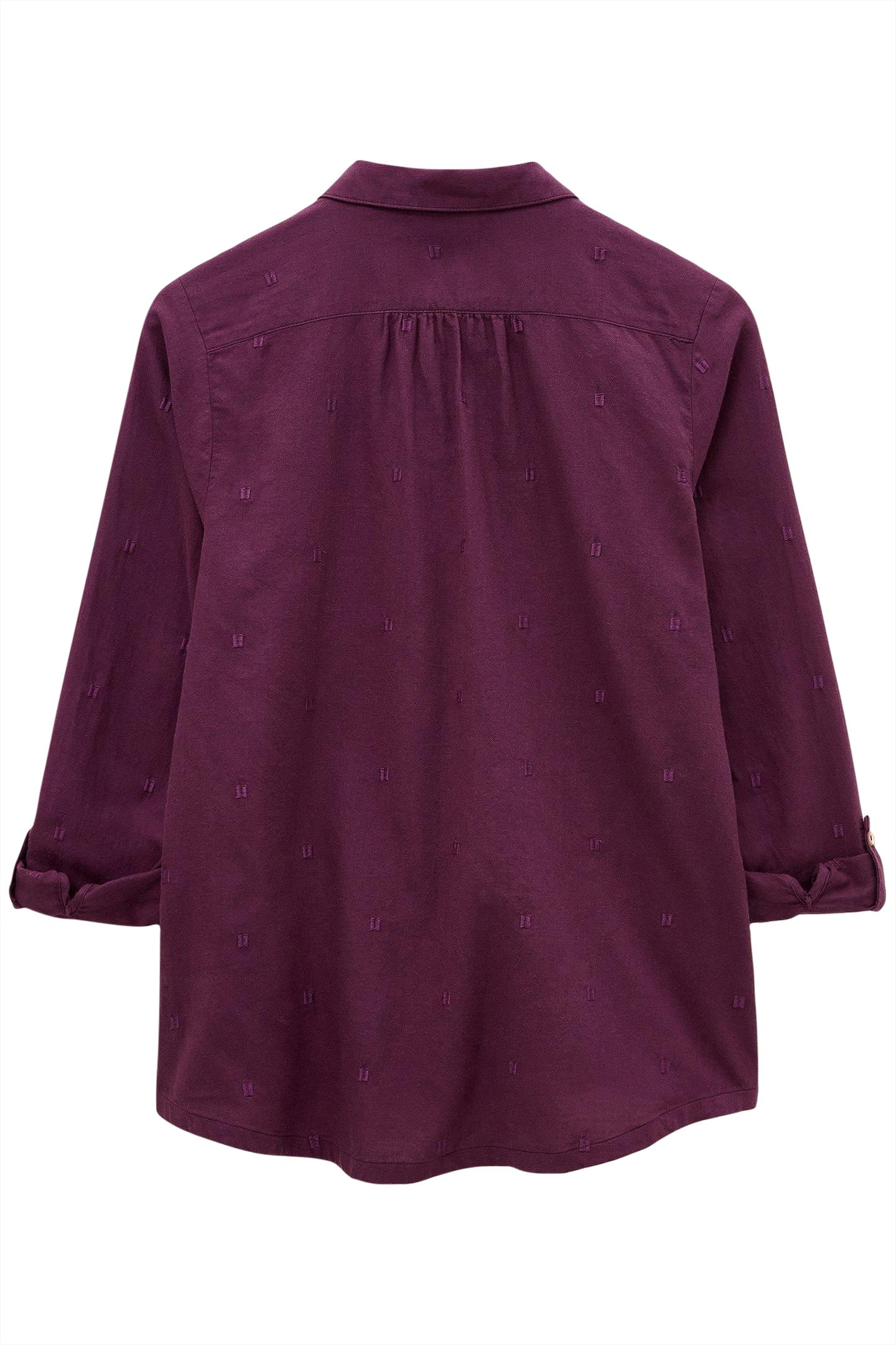 SOPHIE ORGANIC COTTON SHIRT DARK PLUM 1
