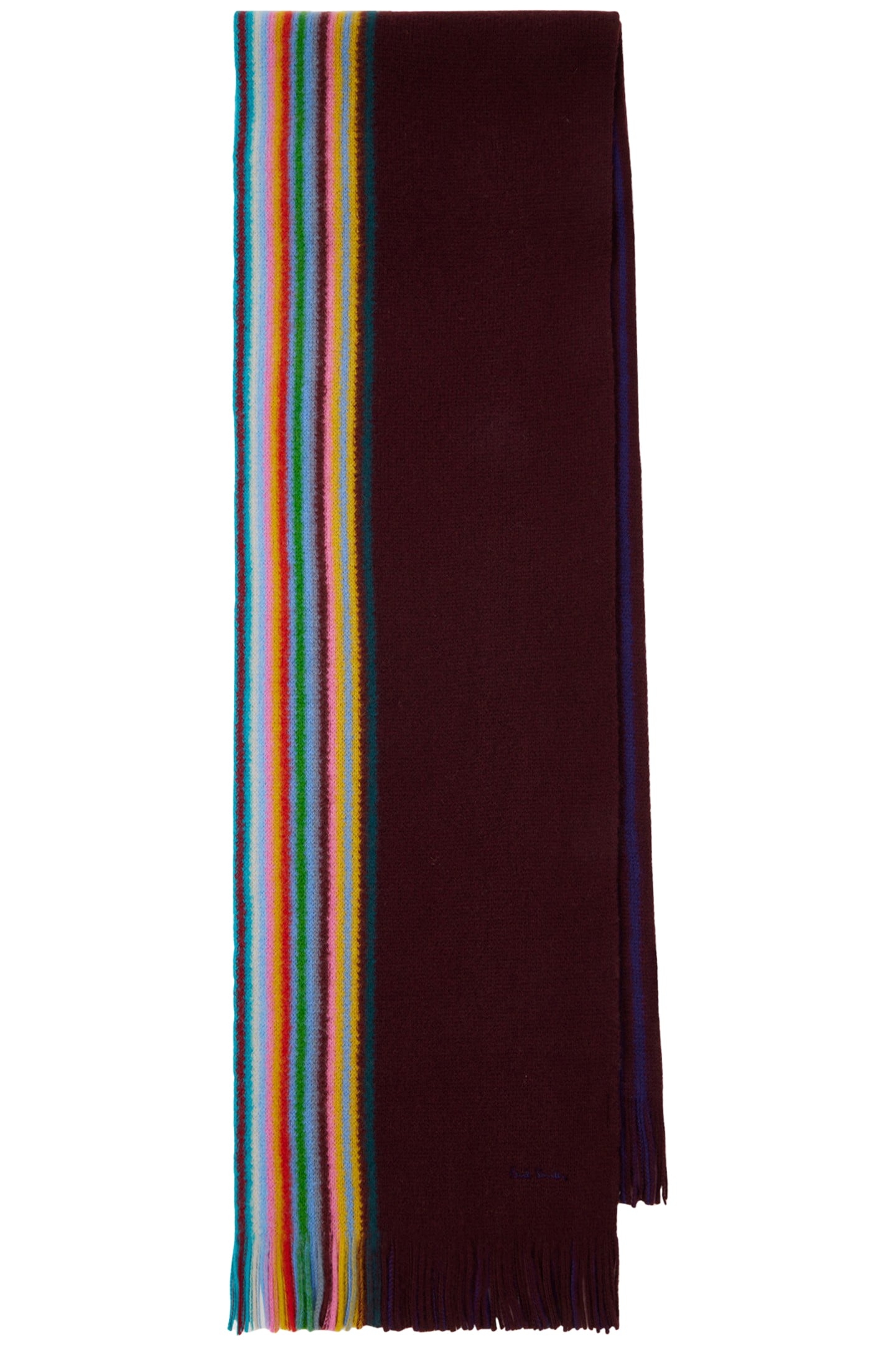 SCARF MULTI EDGE REVERSIBLE BURGUNDY/ BORDE 1