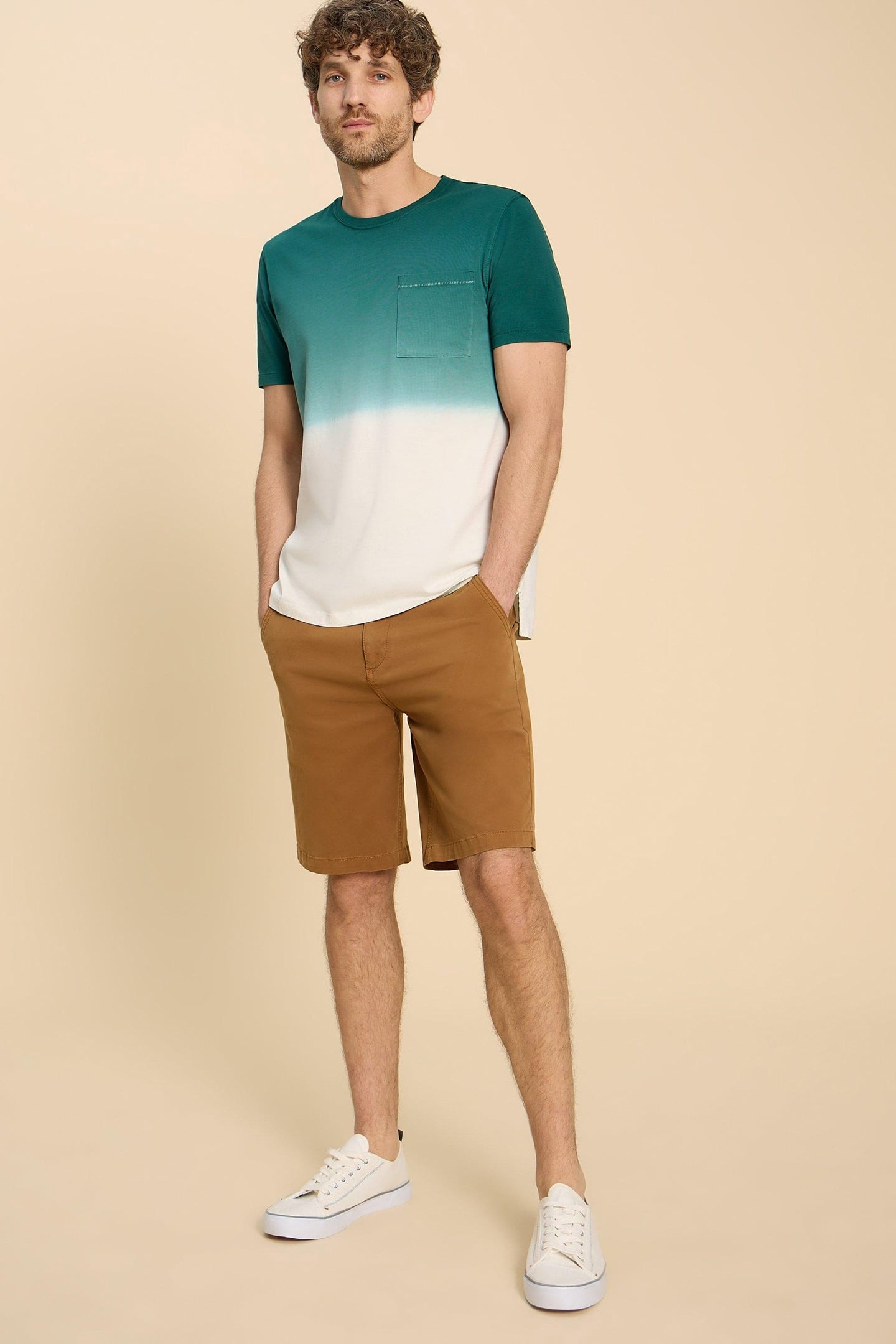 ABERSOCH DIP DYE SS TEE TEAL MULTI 6