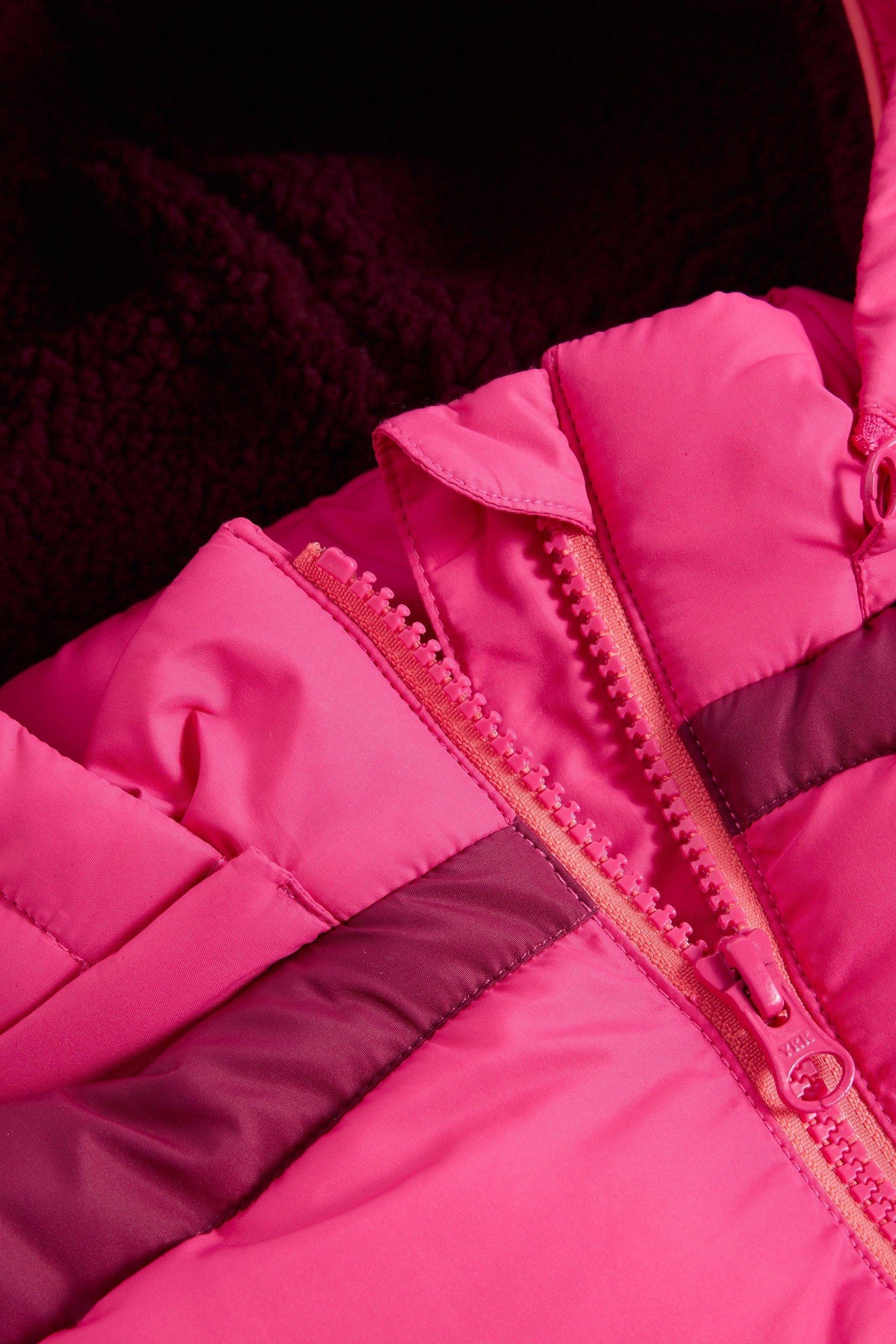 SHORT PUFFER COAT BRIGHT PINK 3