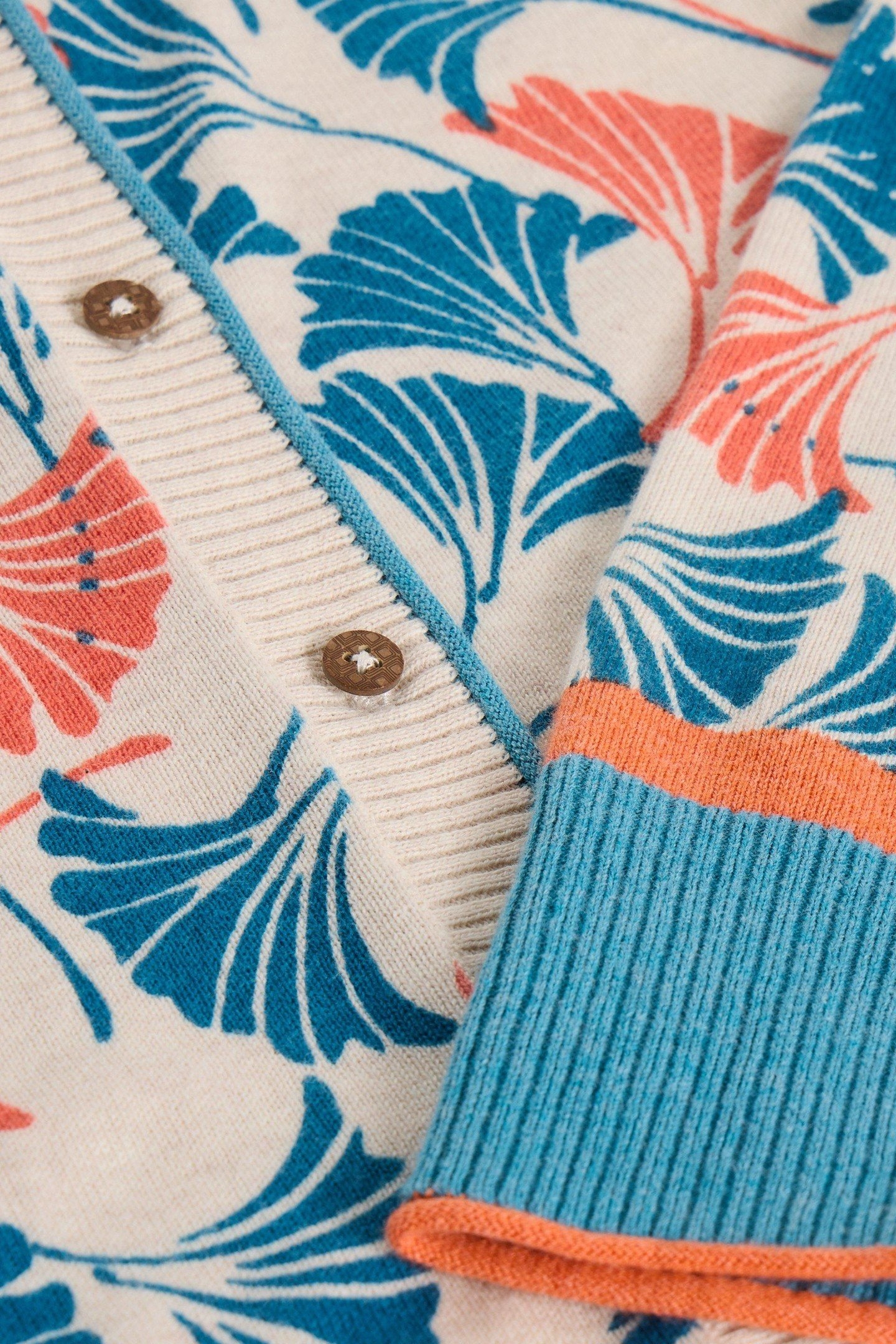 LULU PRINTED CARDI NATURAL PRINT 4