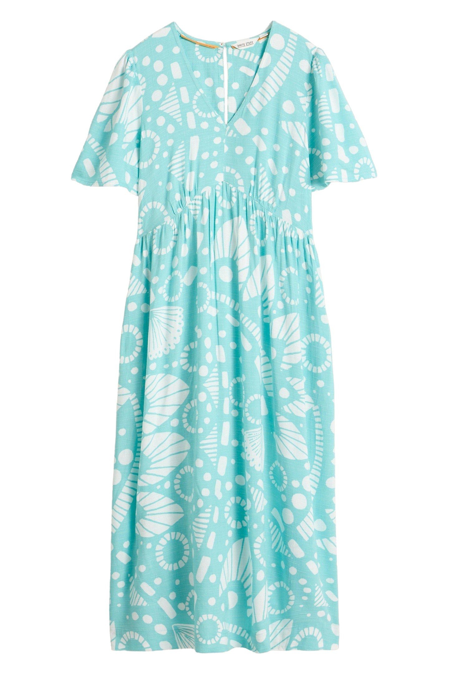 LUCY MIDI DRESS BLUE PRINT 3