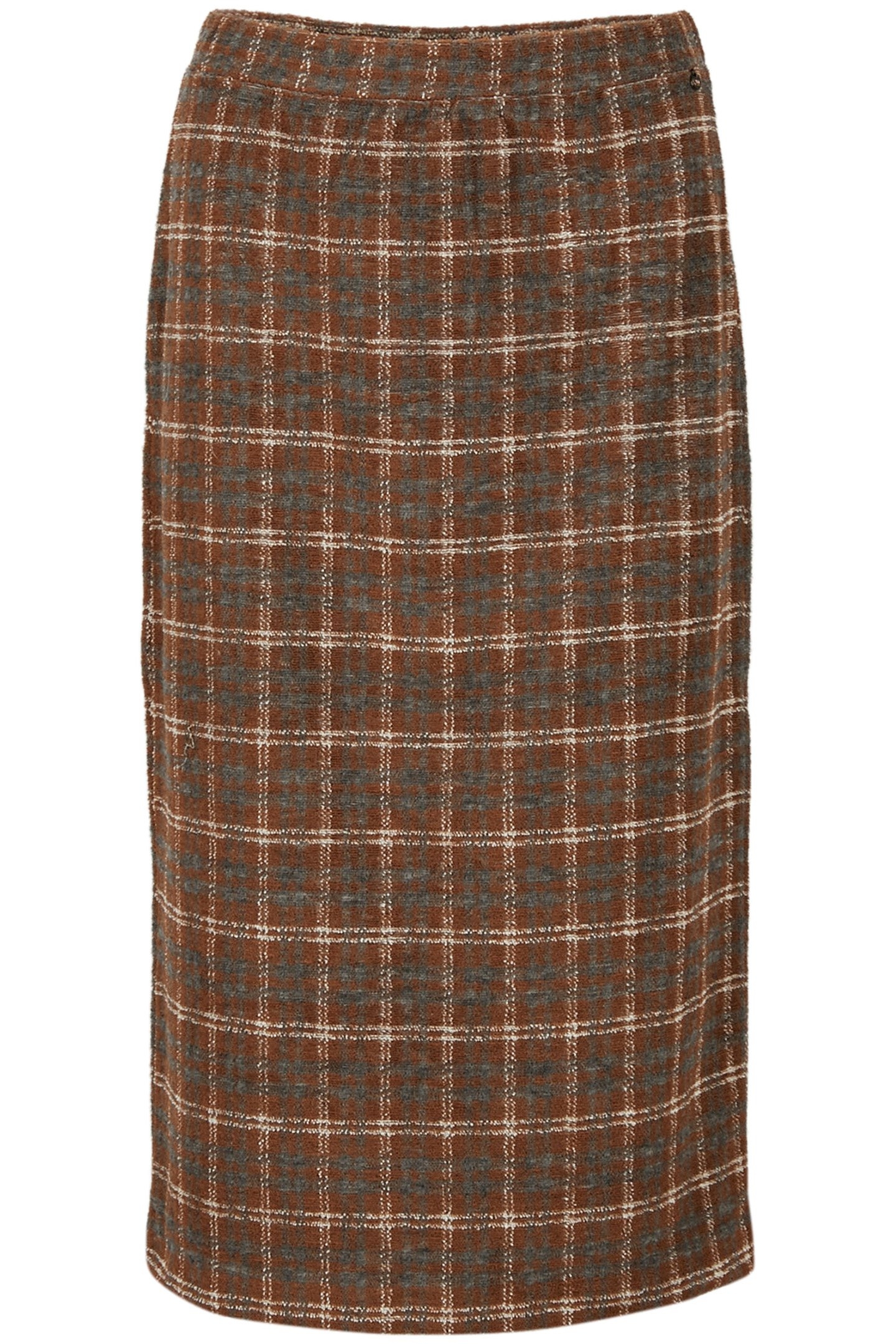 SKIRT CARREAUX BROWN 3
