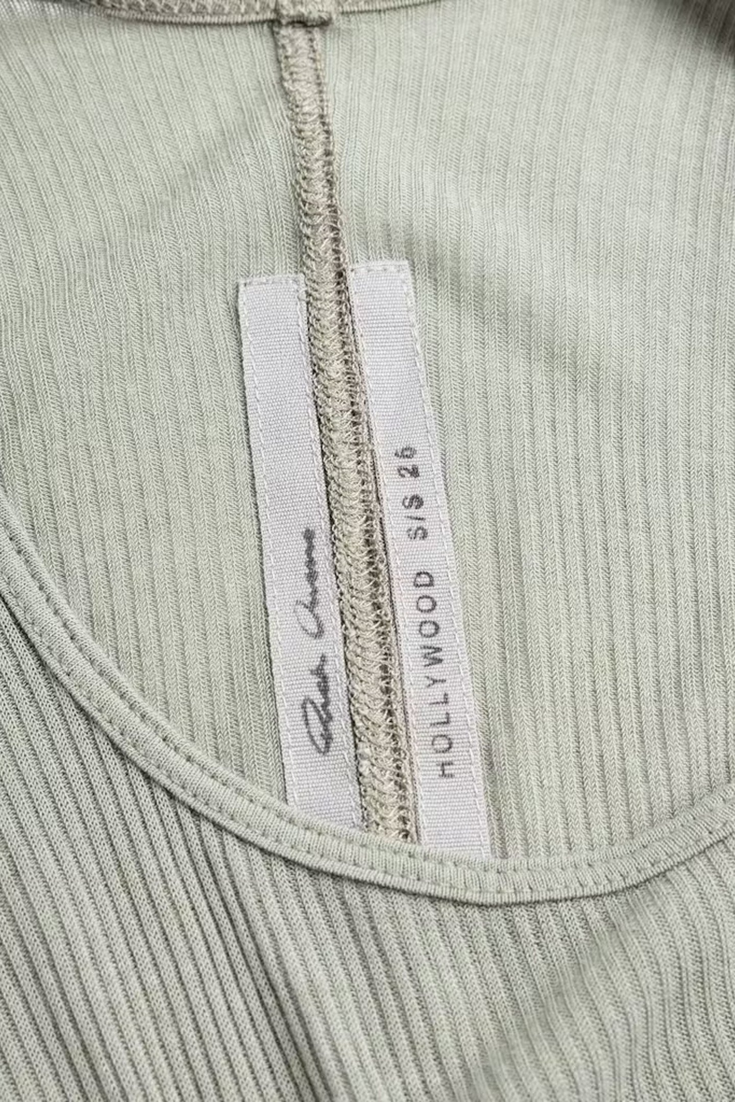 RICK OWENS – TANK DRESS GREEN 2