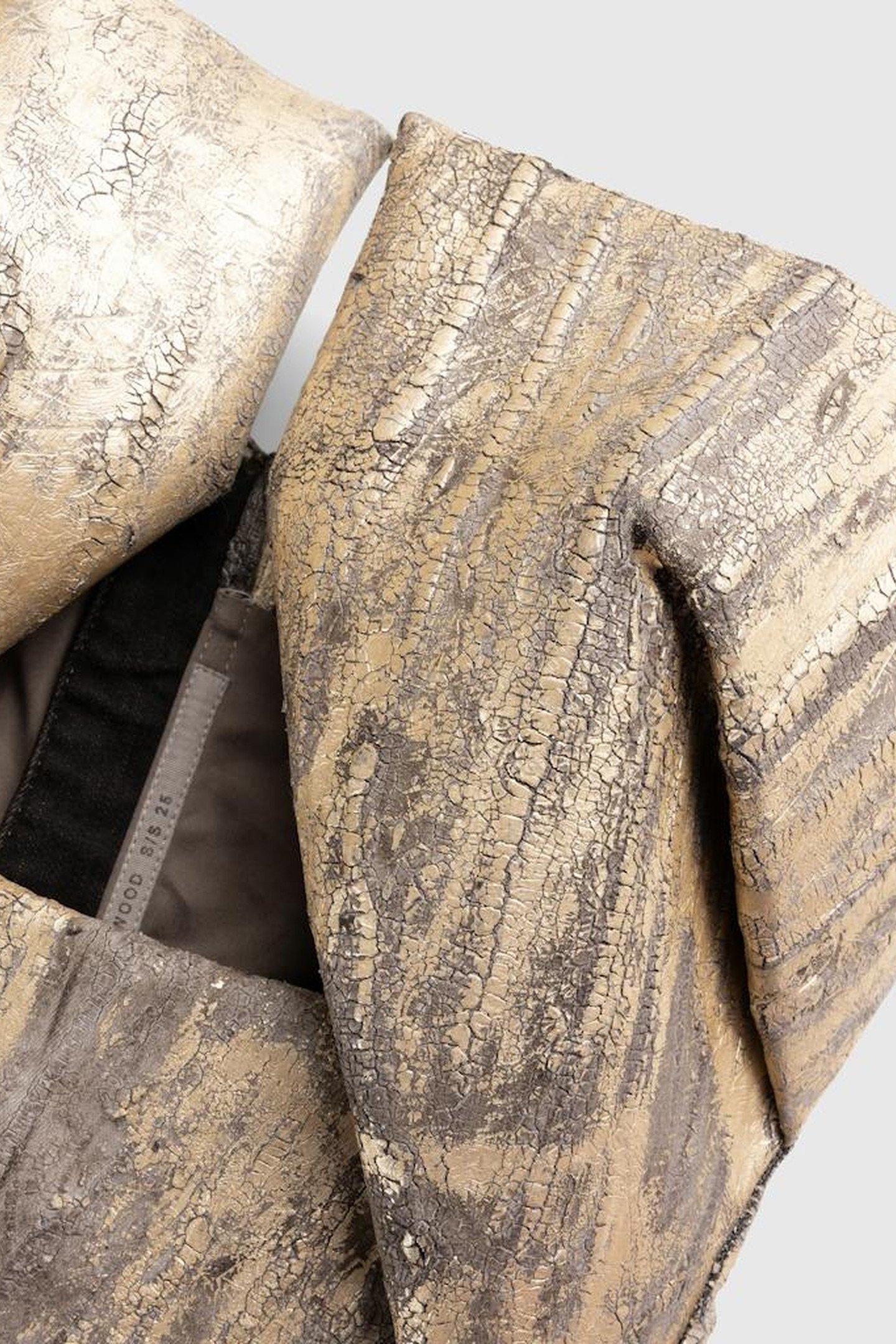 RICK OWENS – PRONG DENIM MINIDRESS GOLD 3