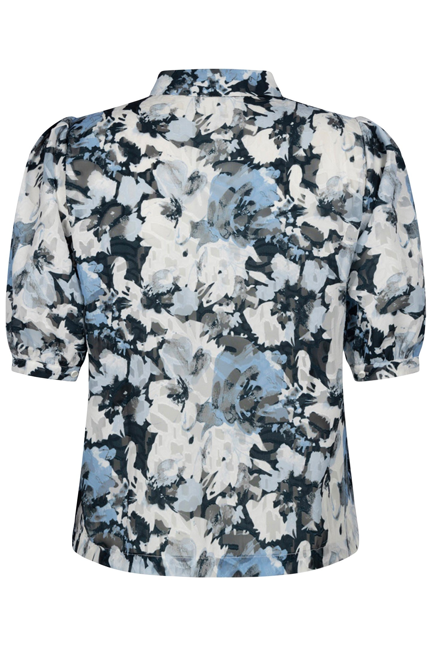 LIERRE SHIRT SHORT SLEEVE BLUE FLOWER 4