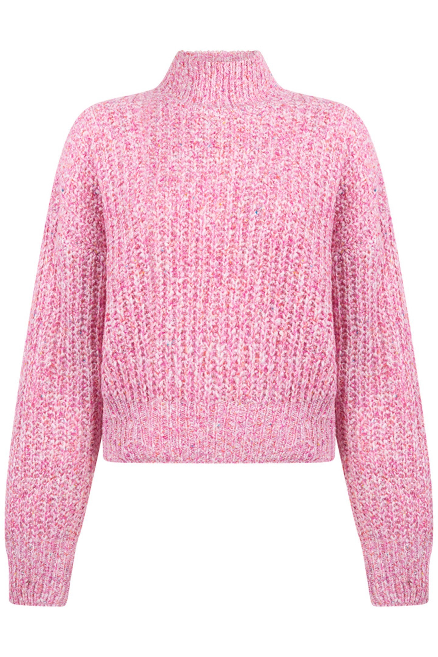 DYLAN KNITTED PULL LONG SLEEVE RASPBERRY MELEE 1