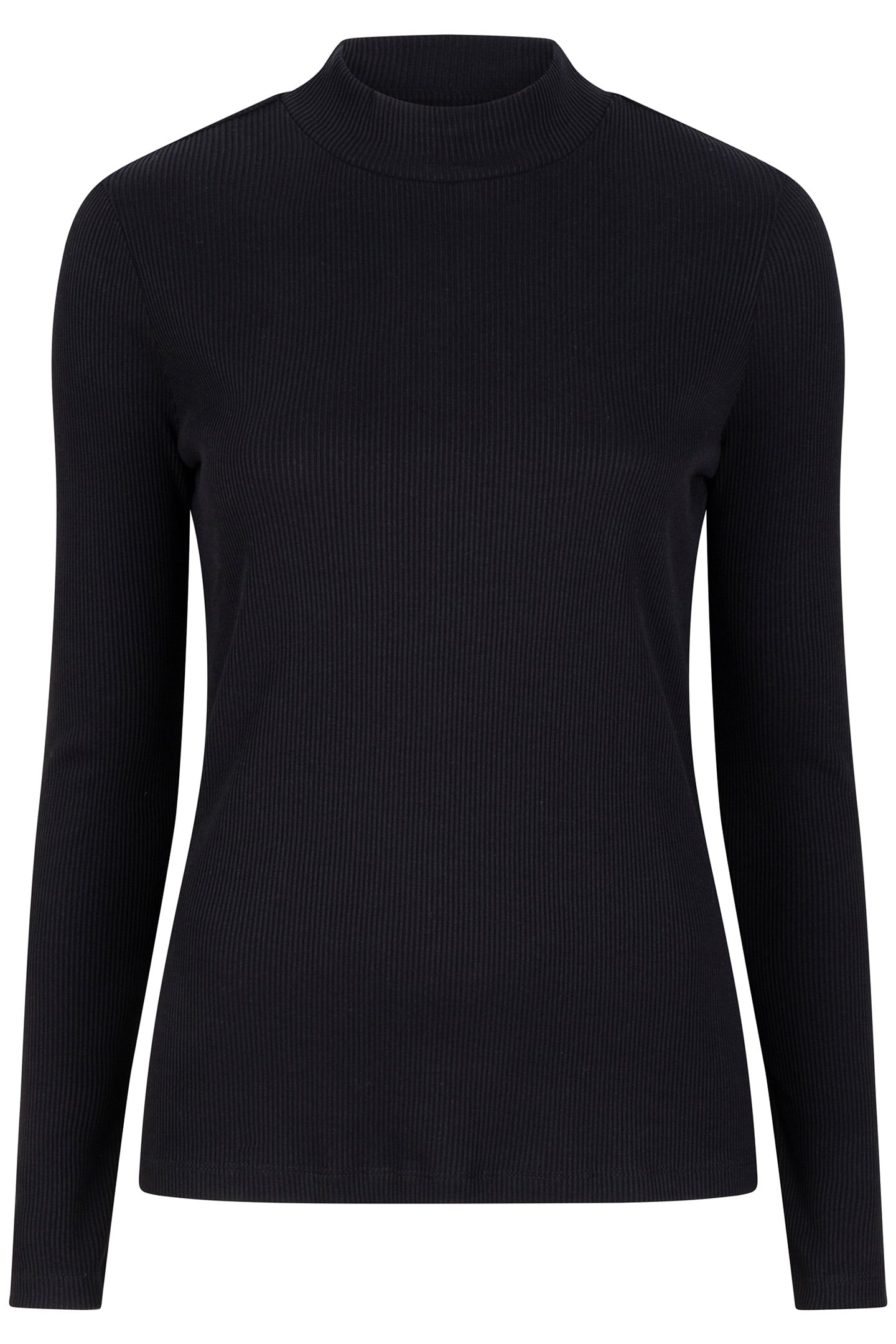 TOP RIB LONG SLVE BLACK 3