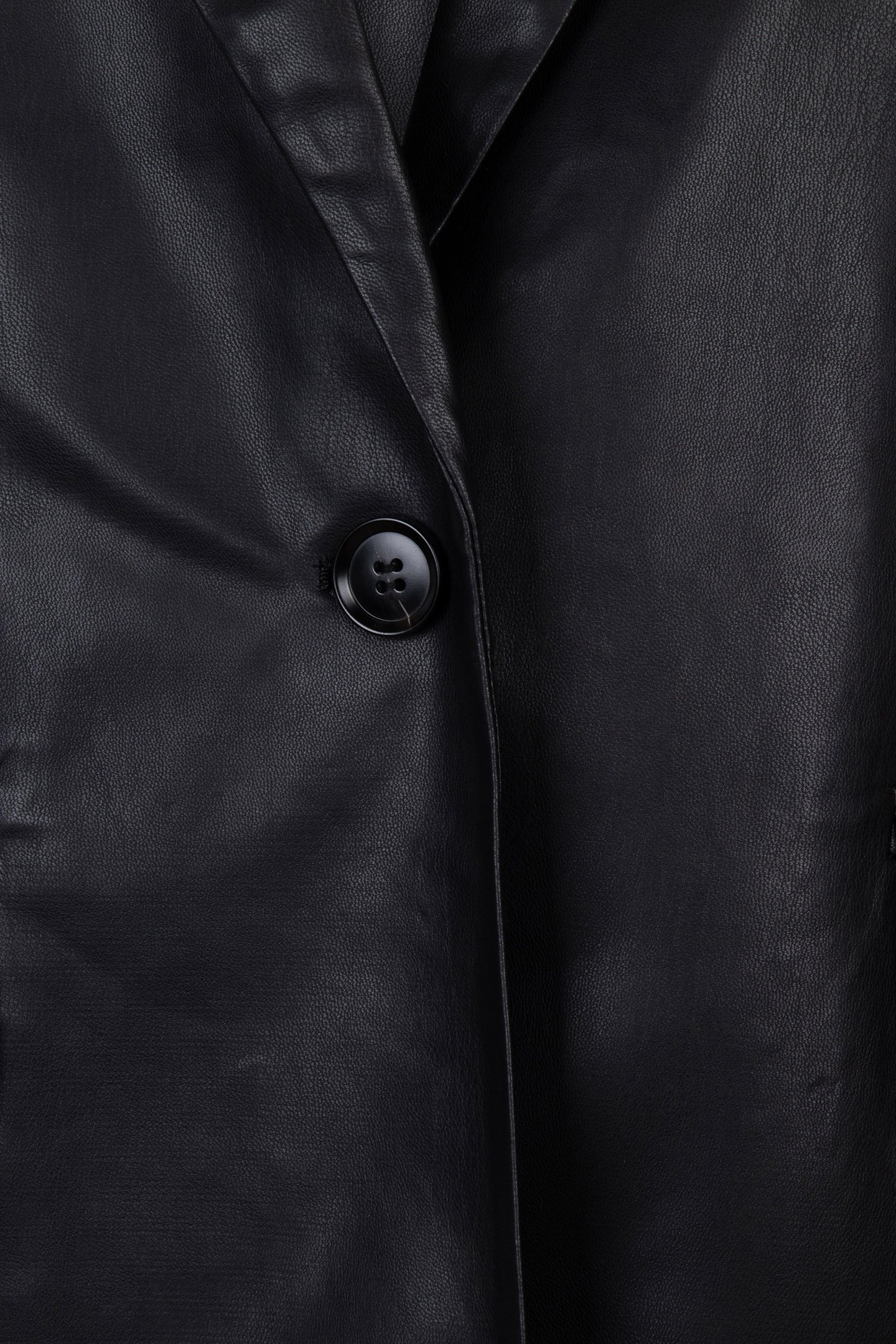 GILET LONG VEGAN LEATHER BLACK 6