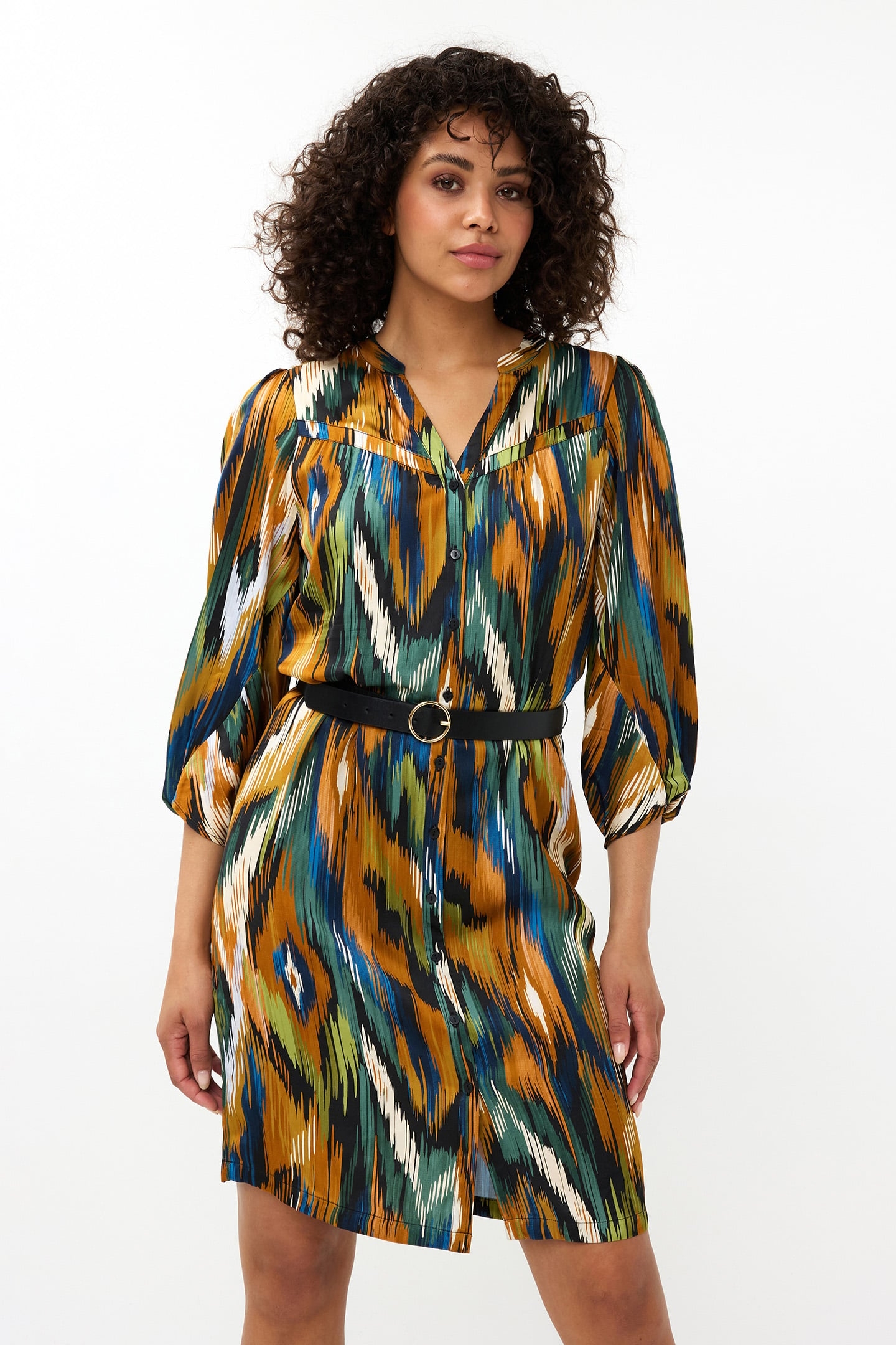 DRESS TWISTED SLVE UNIVERSE LIGHTNING PRINT 1