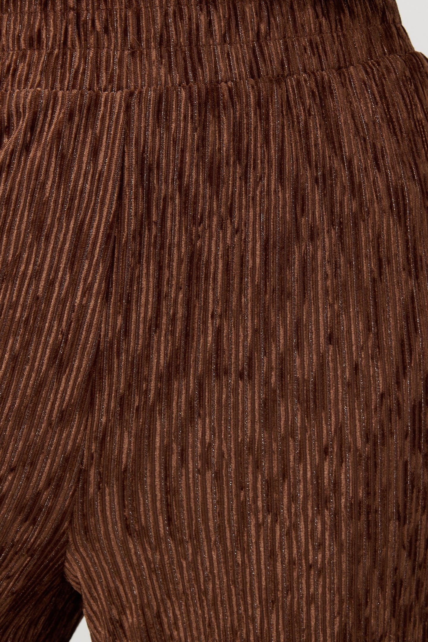 TROUSERS CRINKLED VELVET BRANDY 8