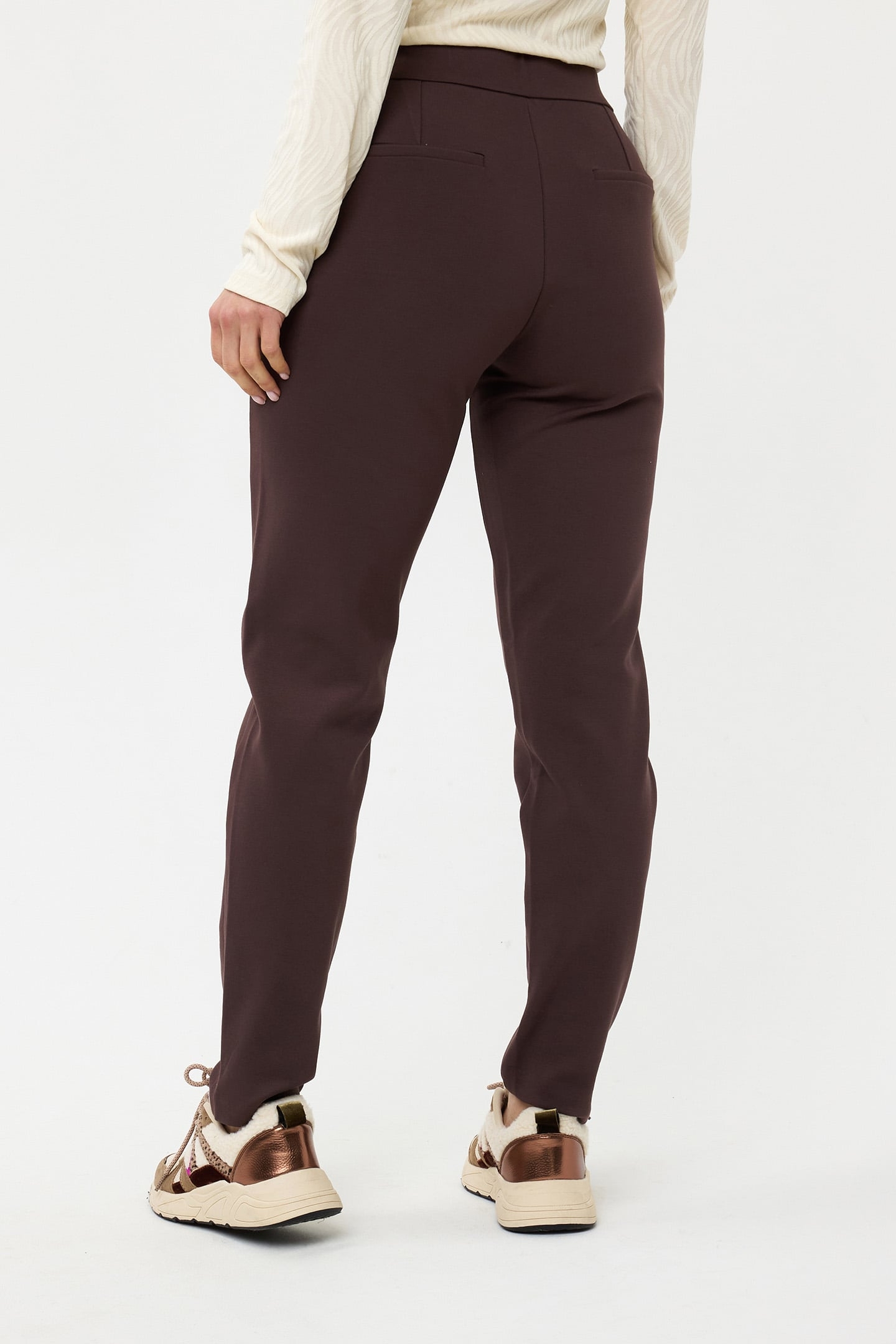 TROUSER PUNTO ZIPPER POCKET CHOCOLATE 3