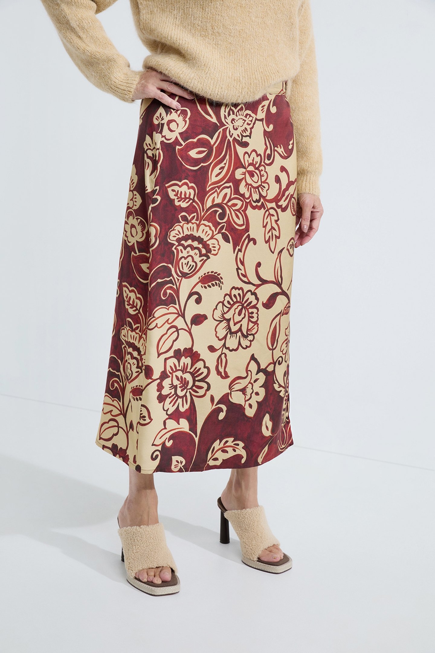 ADELINE SKIRT CAMEL PRINT 1