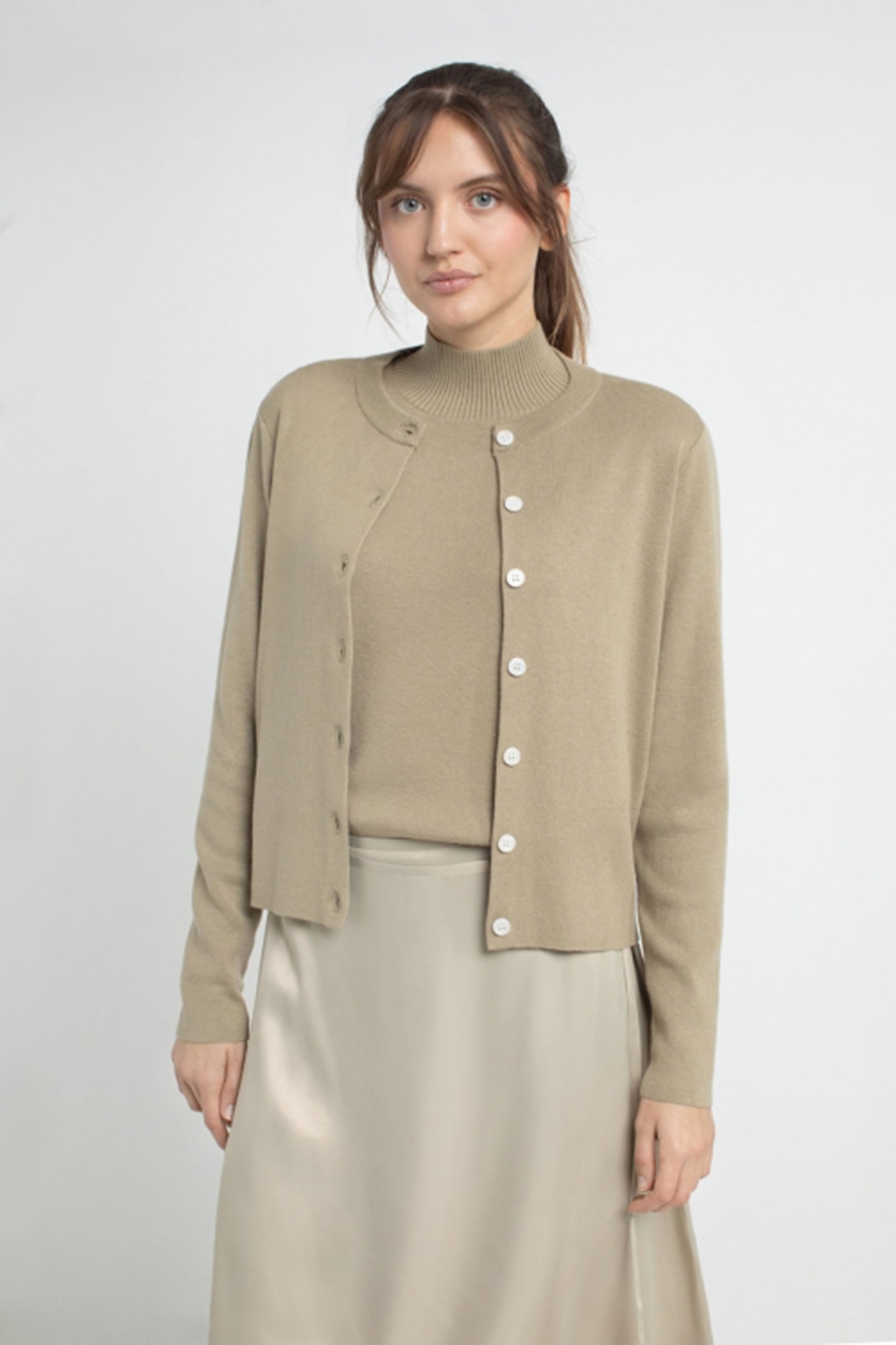JACE CARDIGAN LIGHT OLIVE 1