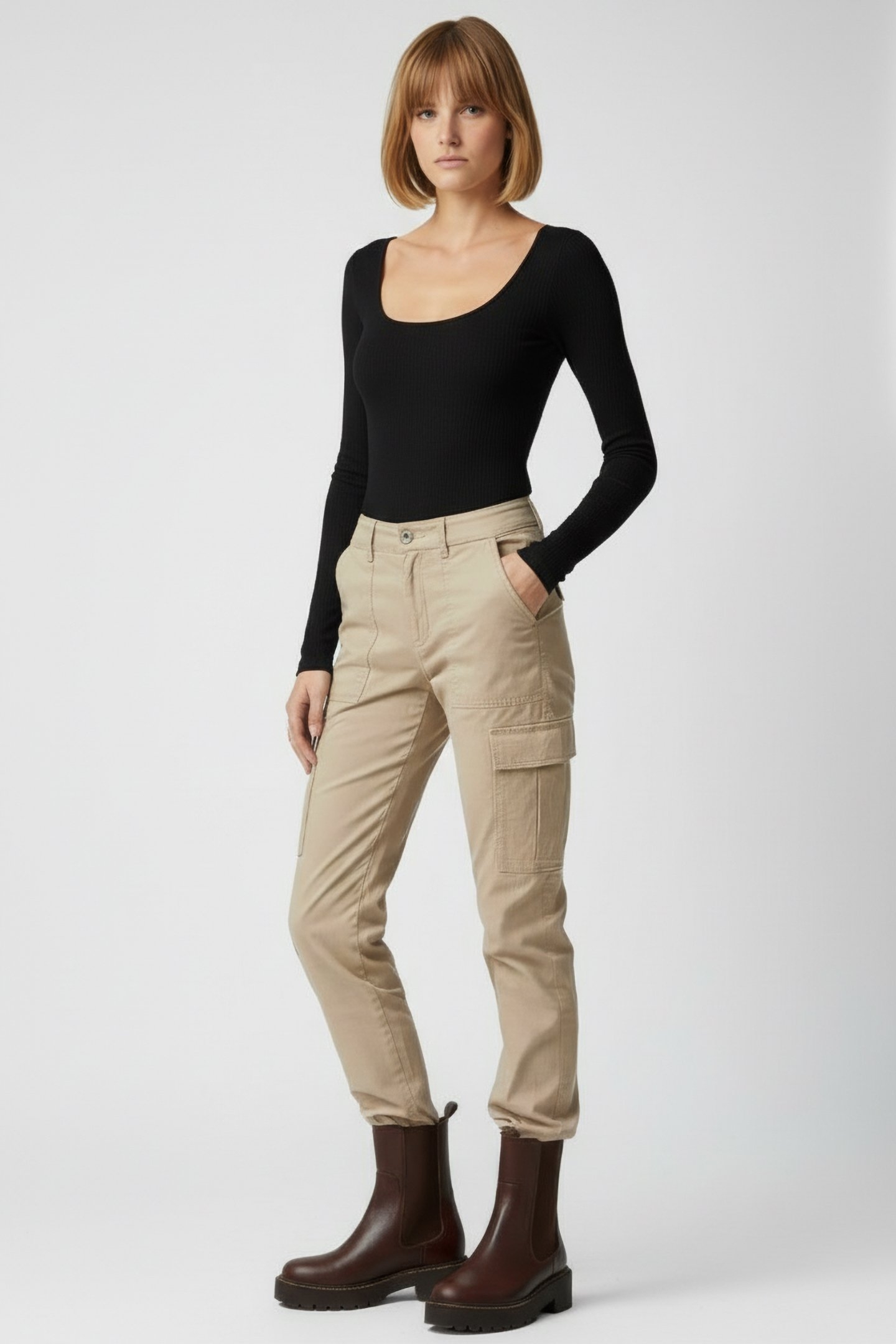 SARA RIB LONGSLEEVE BODY JET BLACK 1