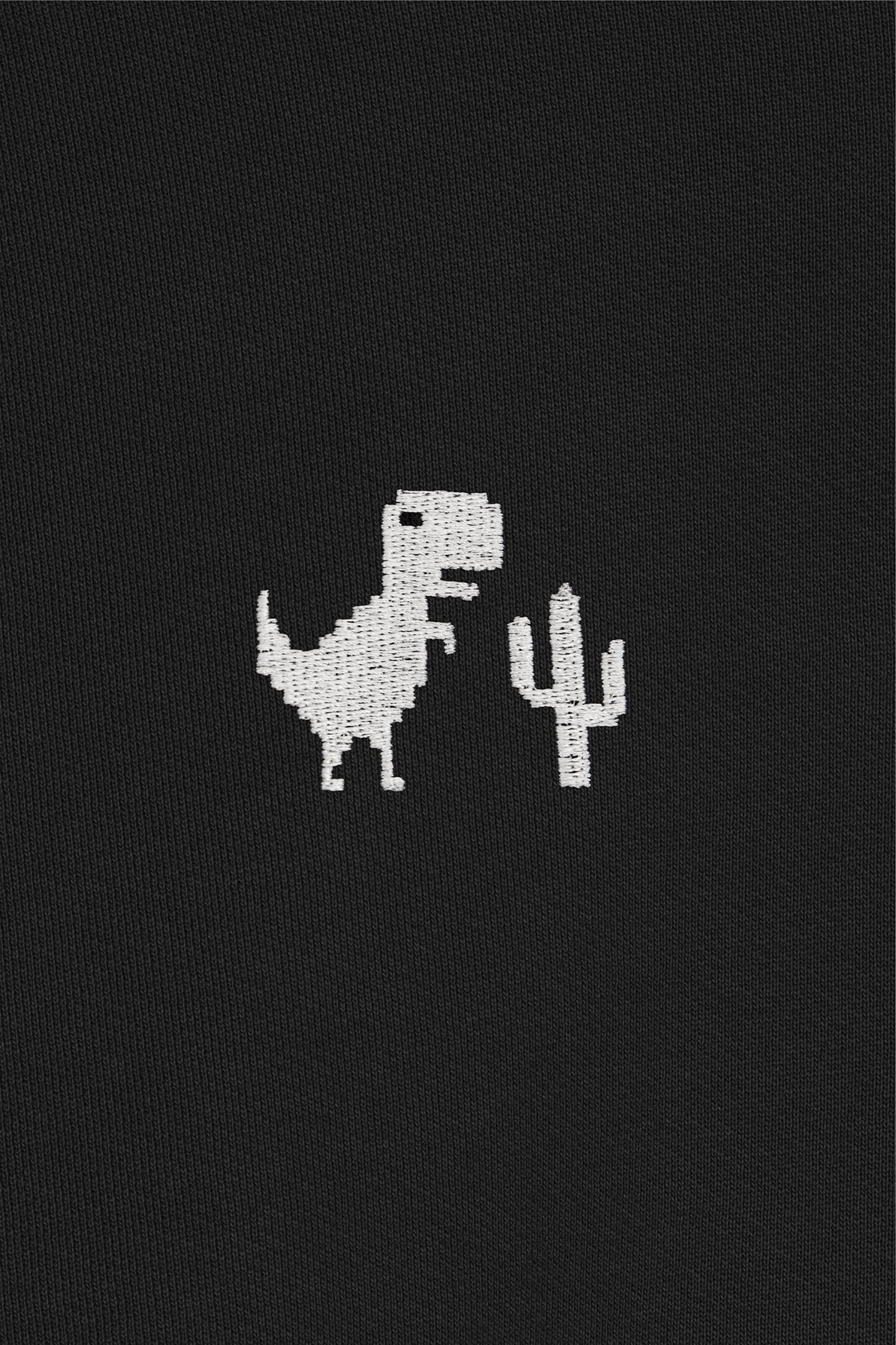 SWEATSHIRT BLACK 8BIT DINO 4