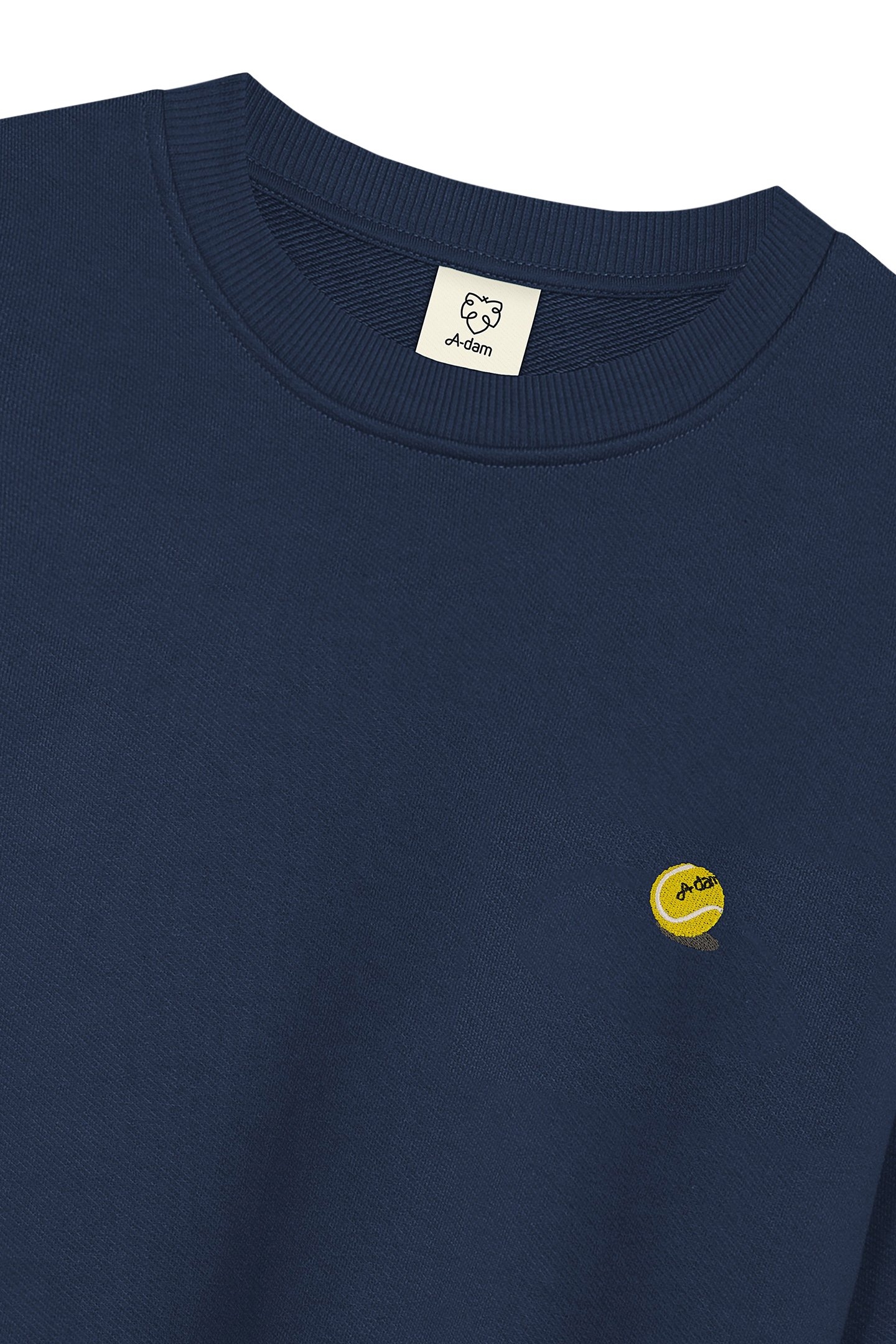 SWEATSHIRT NAVY WITH TENNIS BALL EMB BLACK IRIS 3
