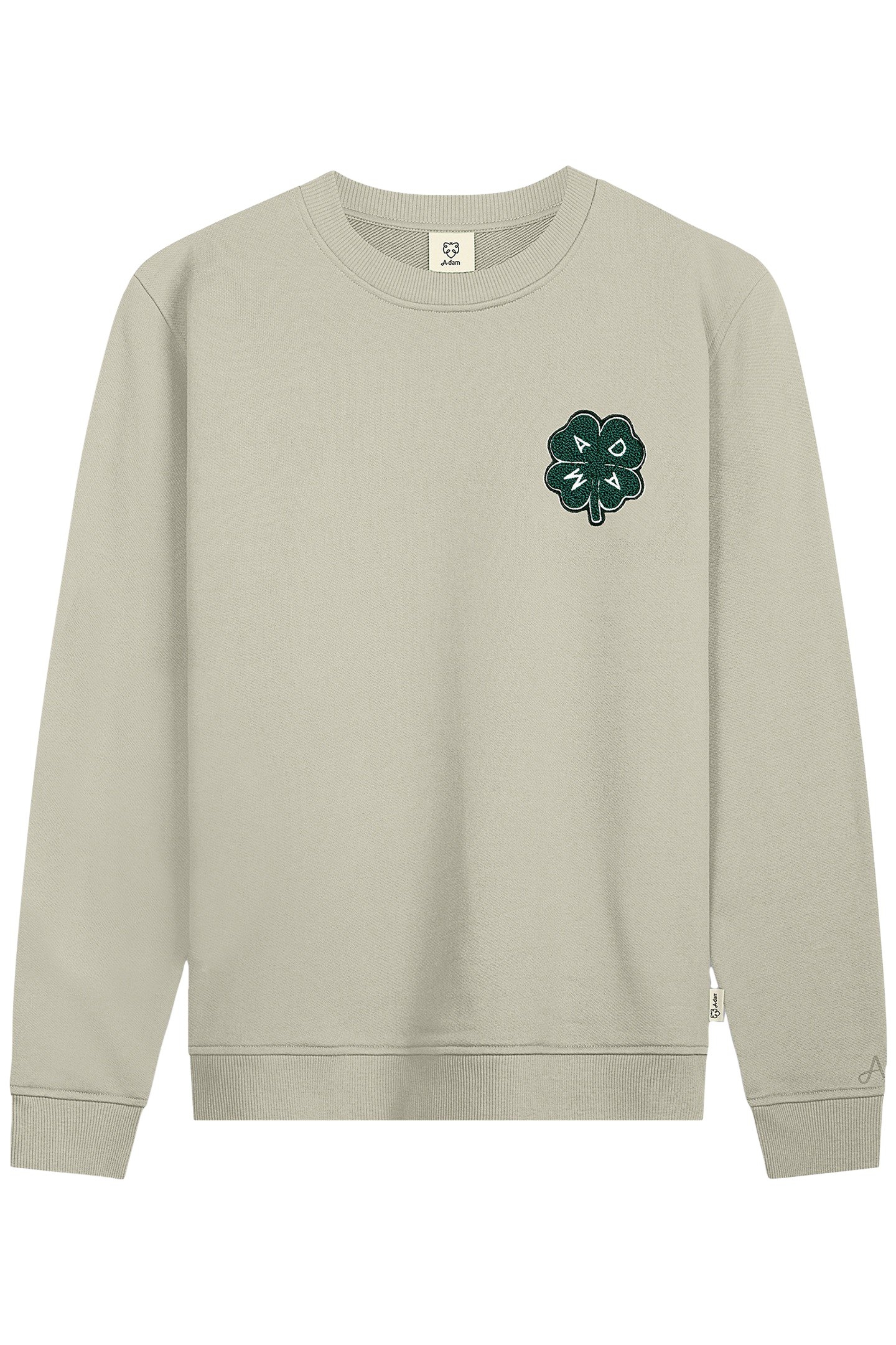 SWEATSHIRT GREEN LUCKY CLOVER FICUS 1