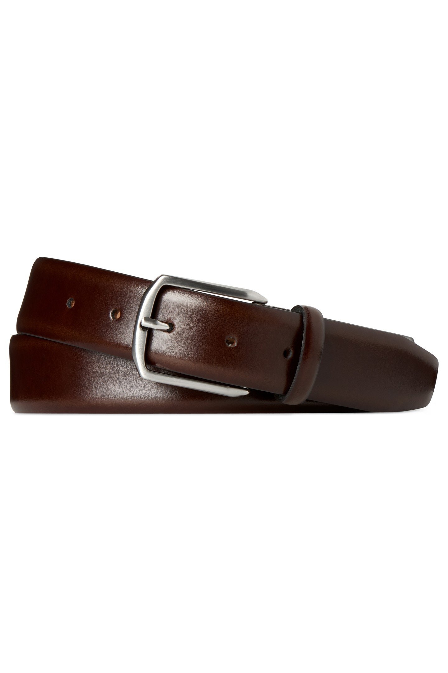 BELT-D.BROWN-LEATHER DARK BROWN 1