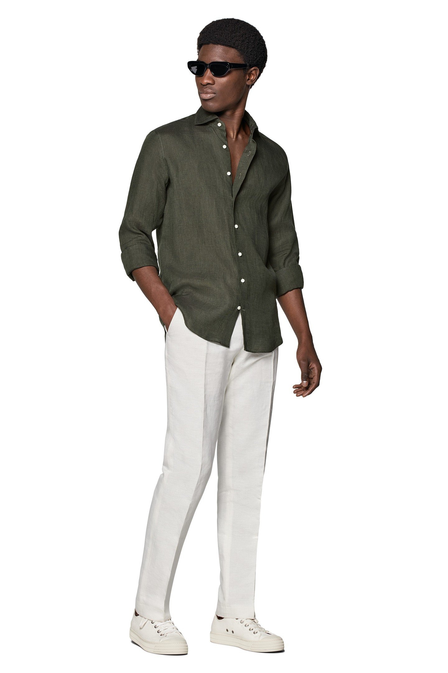 PURE LINEN GREEN GREEN 2