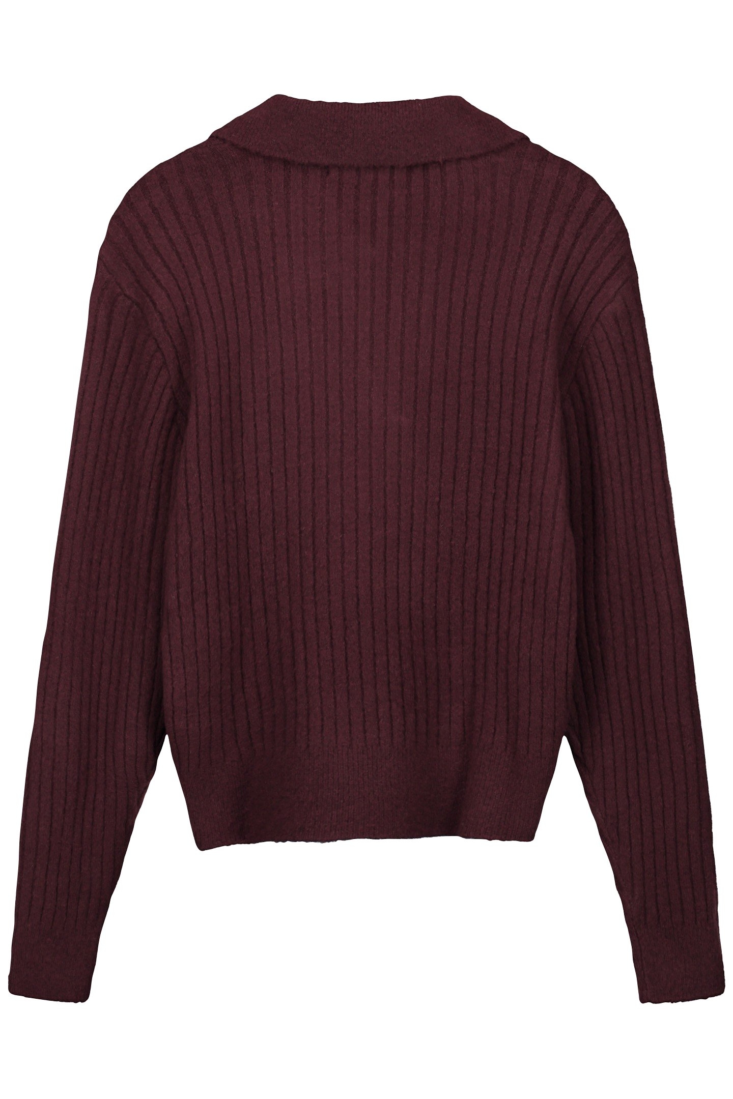 NOUS SOMMES LABELS – MILA POLO PULLOVER BURGUNDY 2