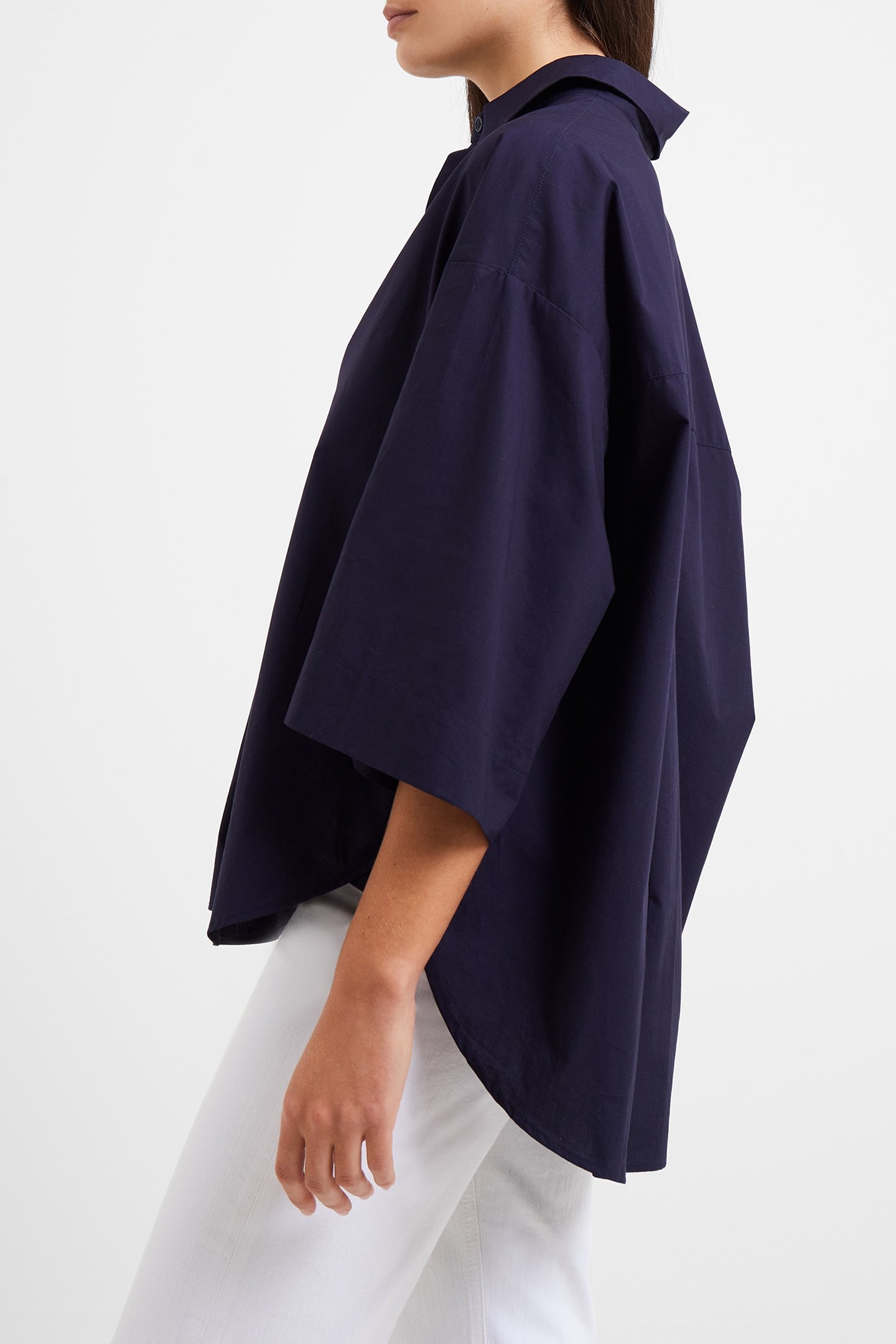 RHODES POPLIN SS POPOVER MARINE 4