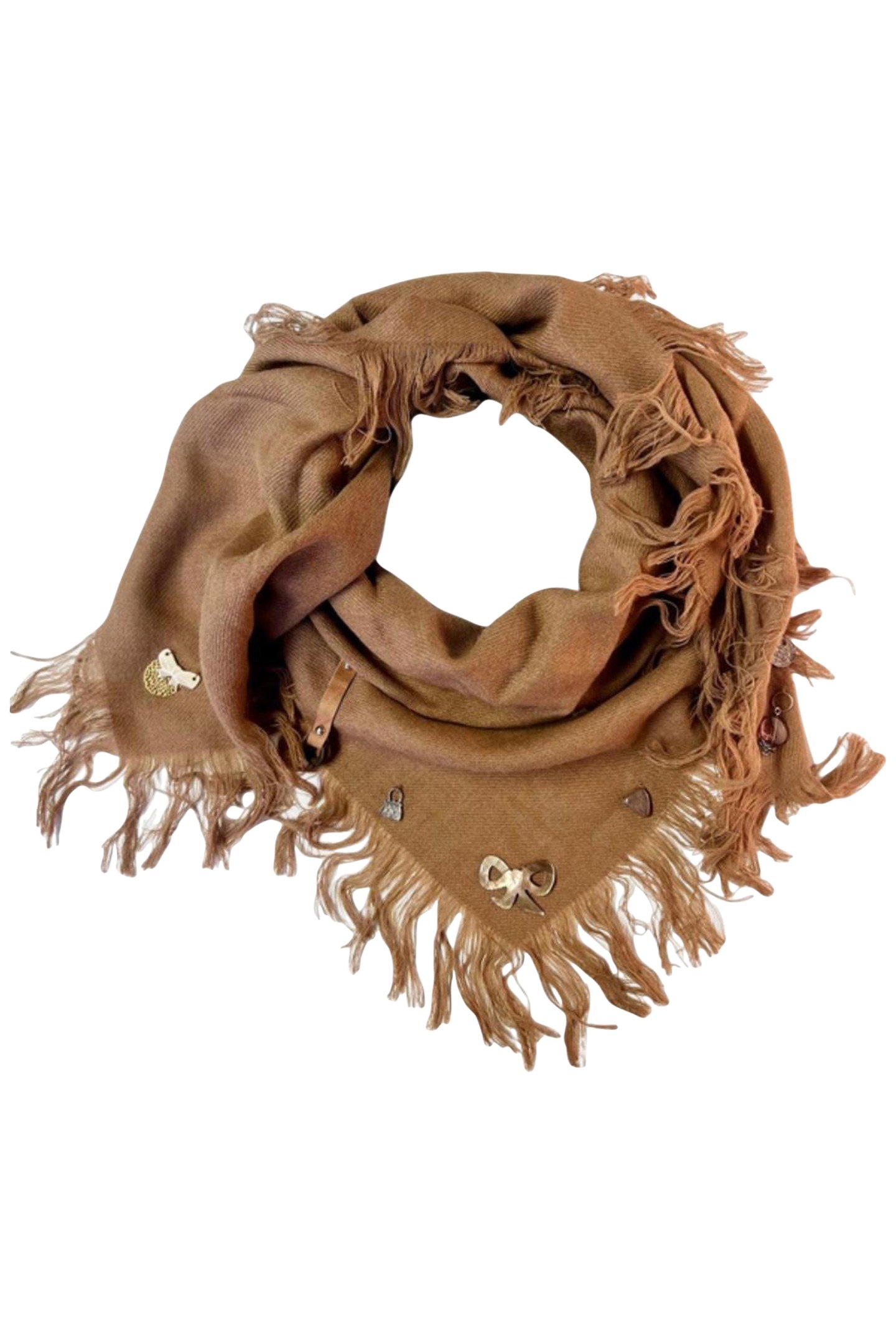 SCARF SQUARE 500 CAMEL 1